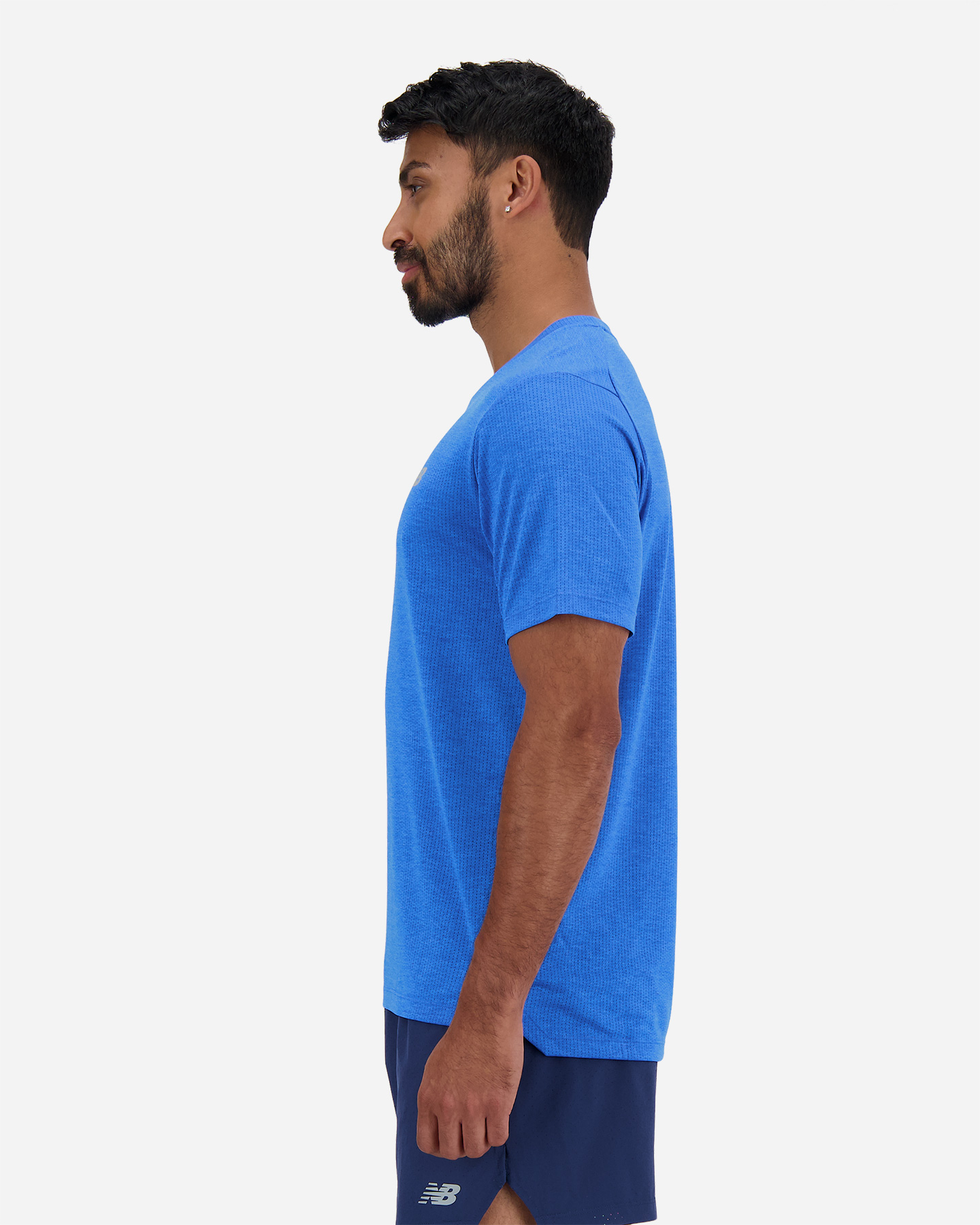 T-shirt running NEW BALANCE ATHLETICS RUN M - Blu - 1 | Cisalfa Sport