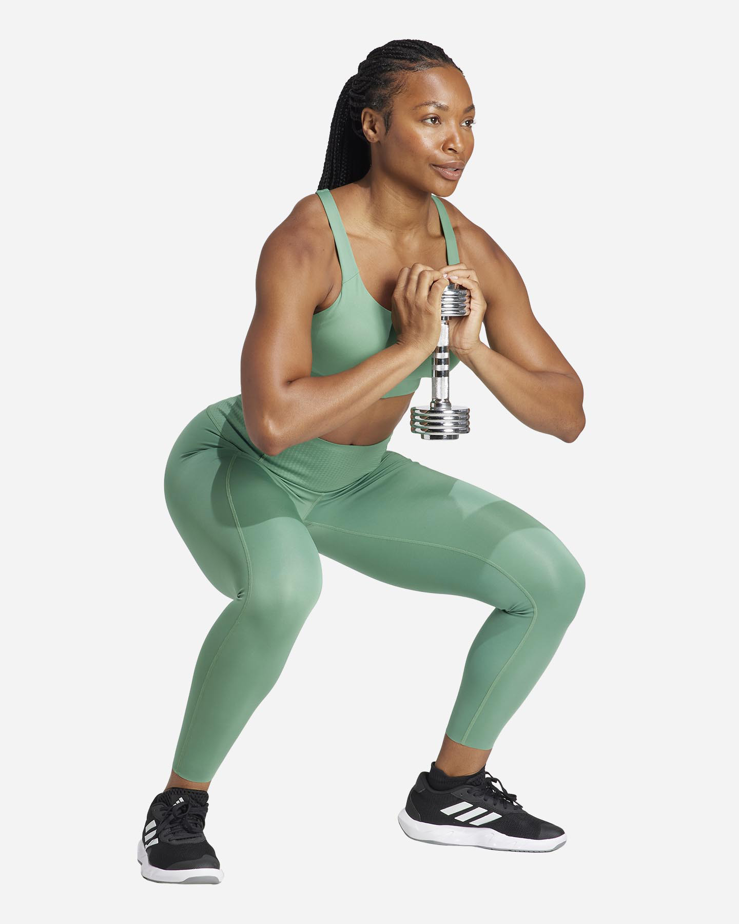 Leggings ADIDAS YOGA SMALL LOGO W - Verde - 3 | Cisalfa Sport