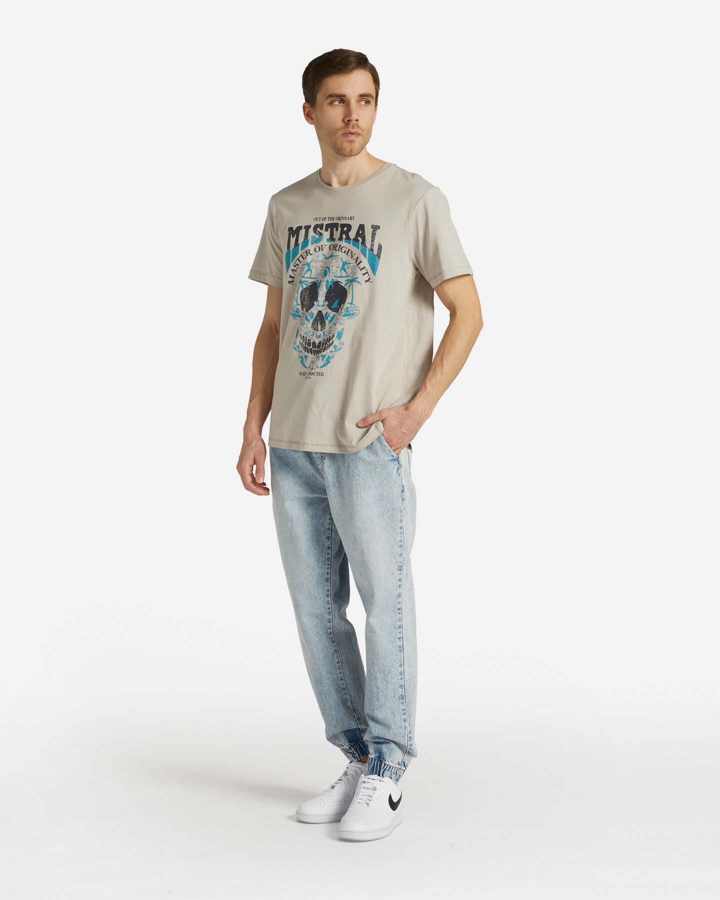 T-shirt MISTRAL SURFSKULL M - Grigio - 1 | Cisalfa Sport