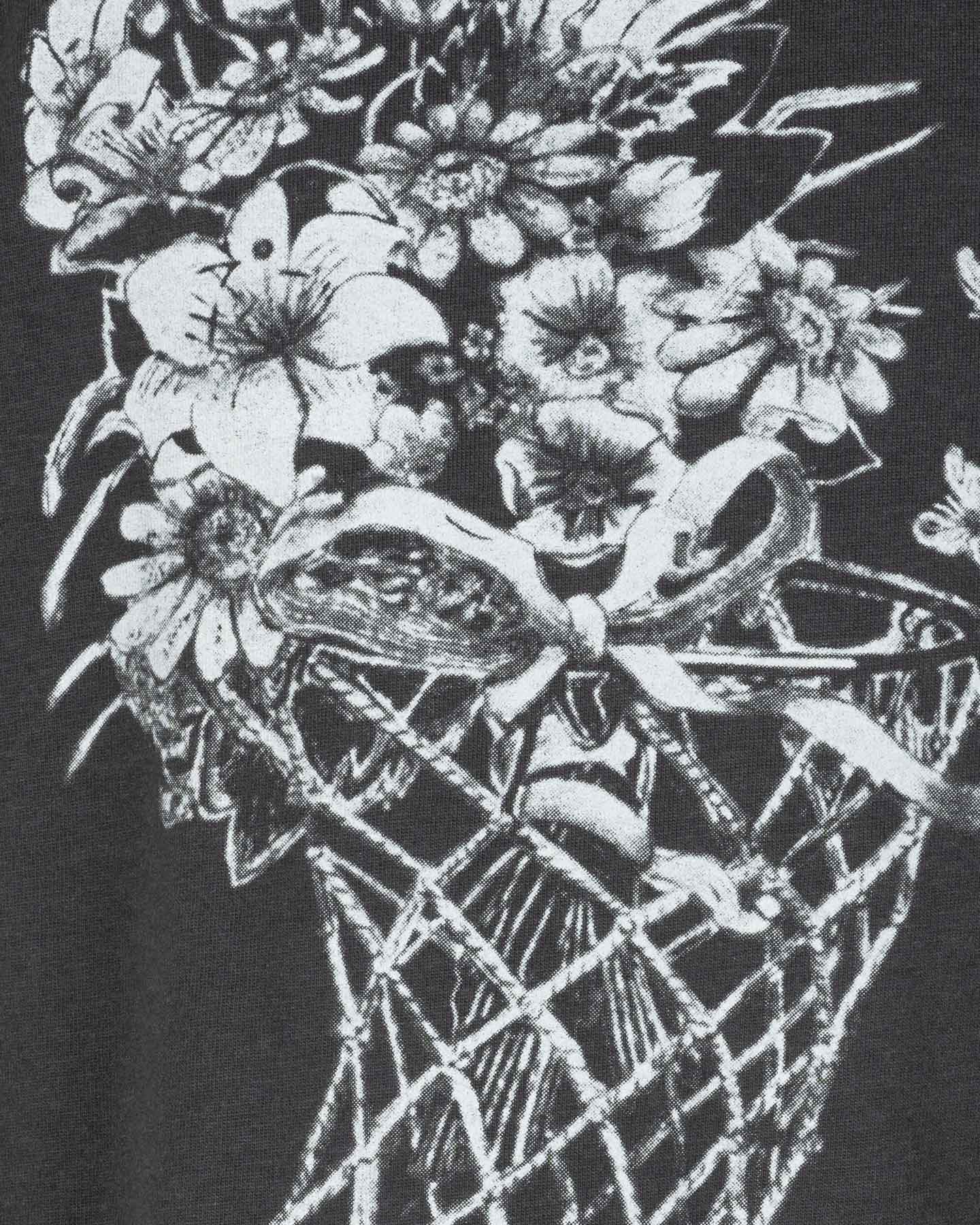 T-shirt NIKE JORDAN BASKET FLOWER JR - Grigio - 2 | Cisalfa Sport