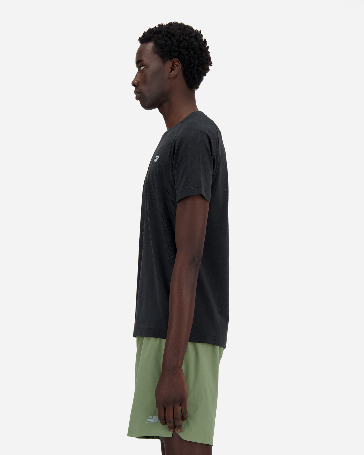 T-shirt running NEW BALANCE ATHLETICS SEAMLESS M - Nero - 1 | Cisalfa Sport
