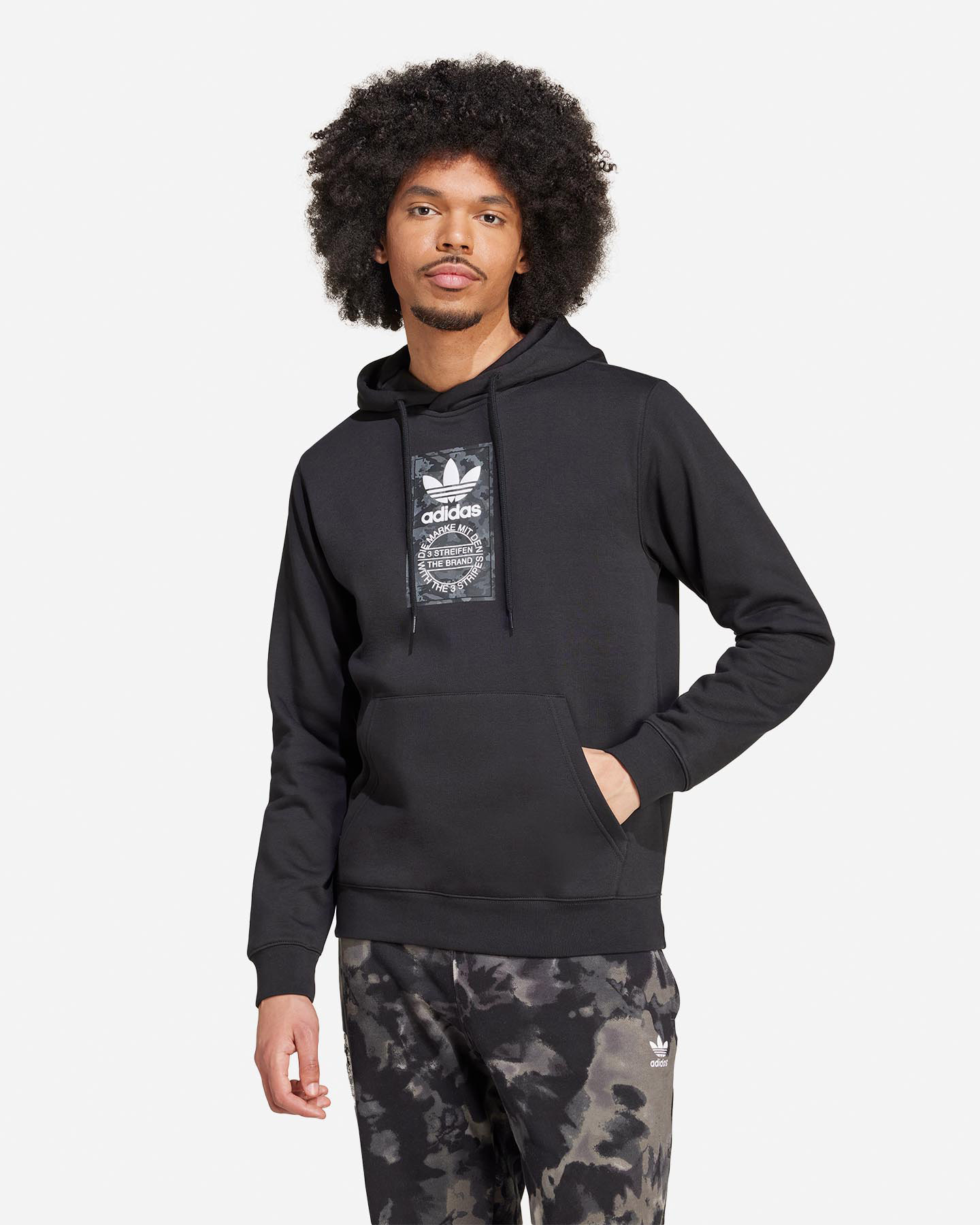 Felpa ADIDAS CAMO M - Nero - 1 | Cisalfa Sport
