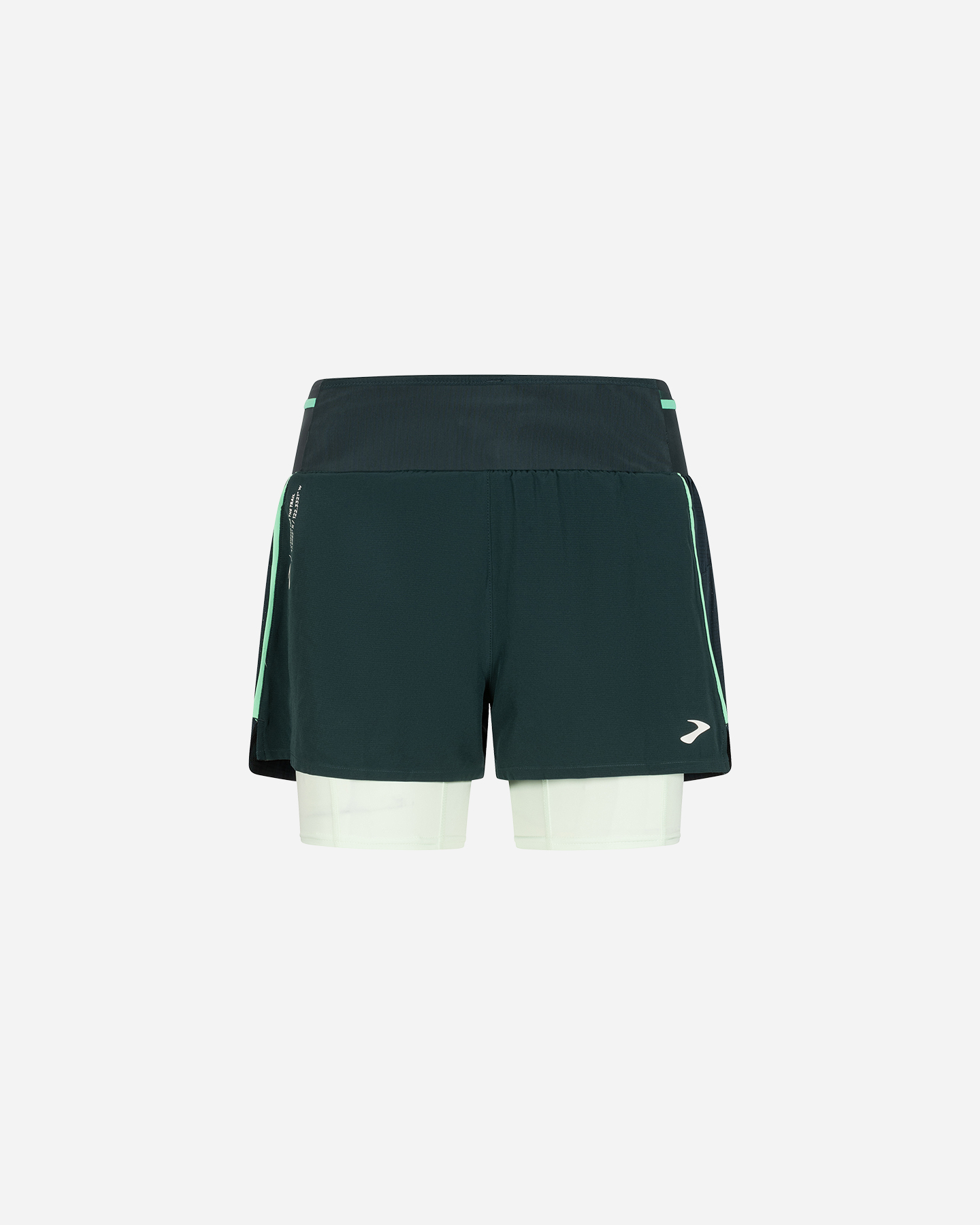 Short running BROOKS 2IN1 W - Nero - 0 | Cisalfa Sport