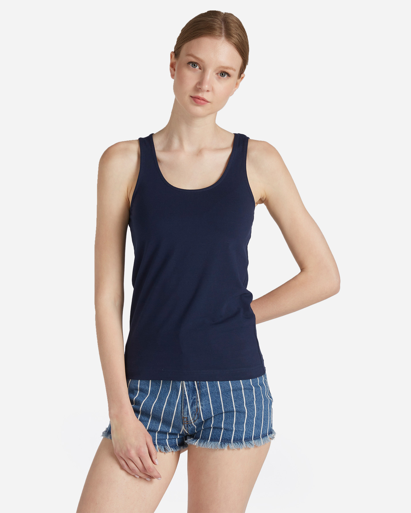 Canotta DACK'S BASIC COLLECTION W - Blu - 0 | Cisalfa Sport