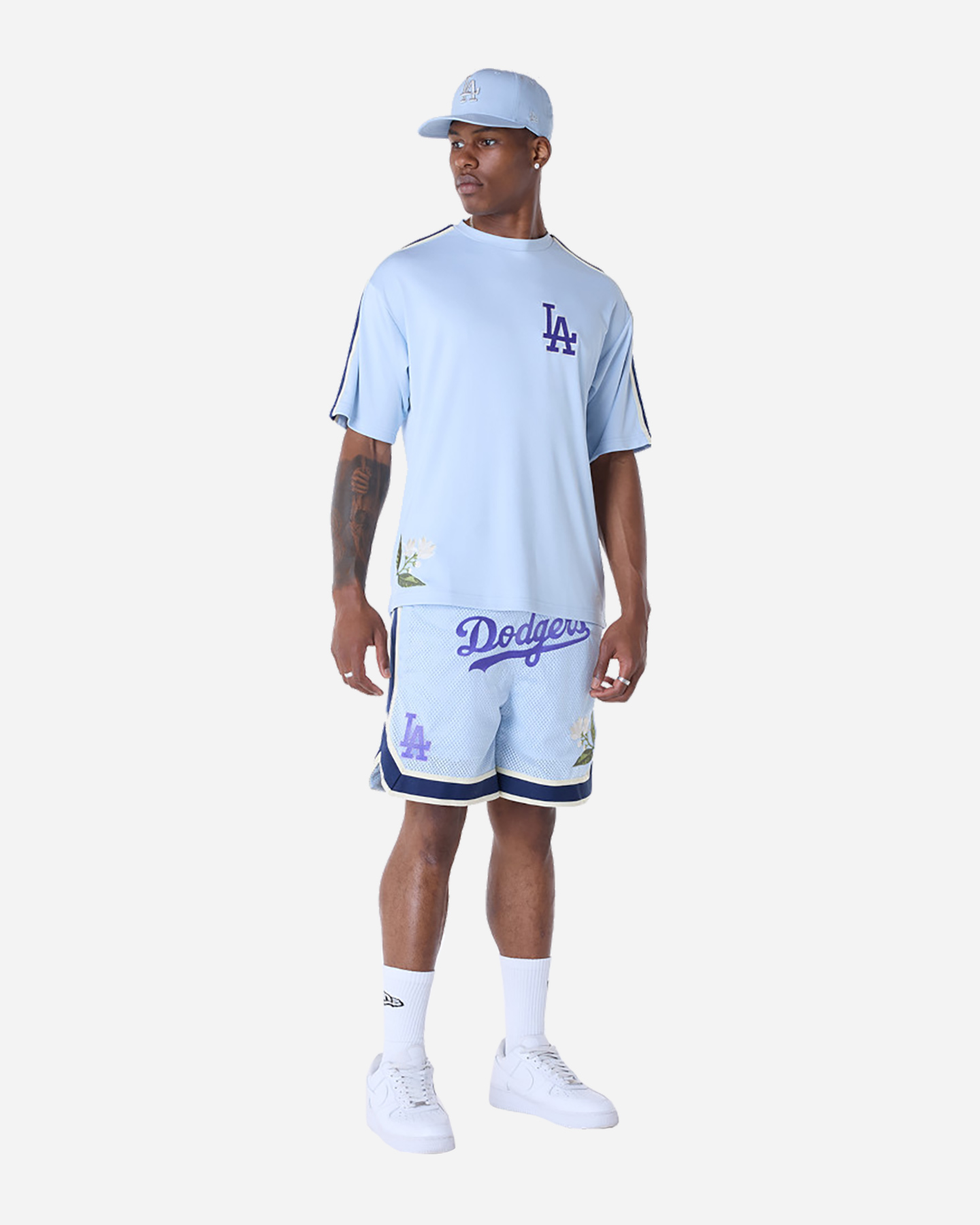 Pantaloncini NEW ERA MLB FLORAL LC OS LOS ANGELES DODGERS M - Bianco - 2 | Cisalfa Sport