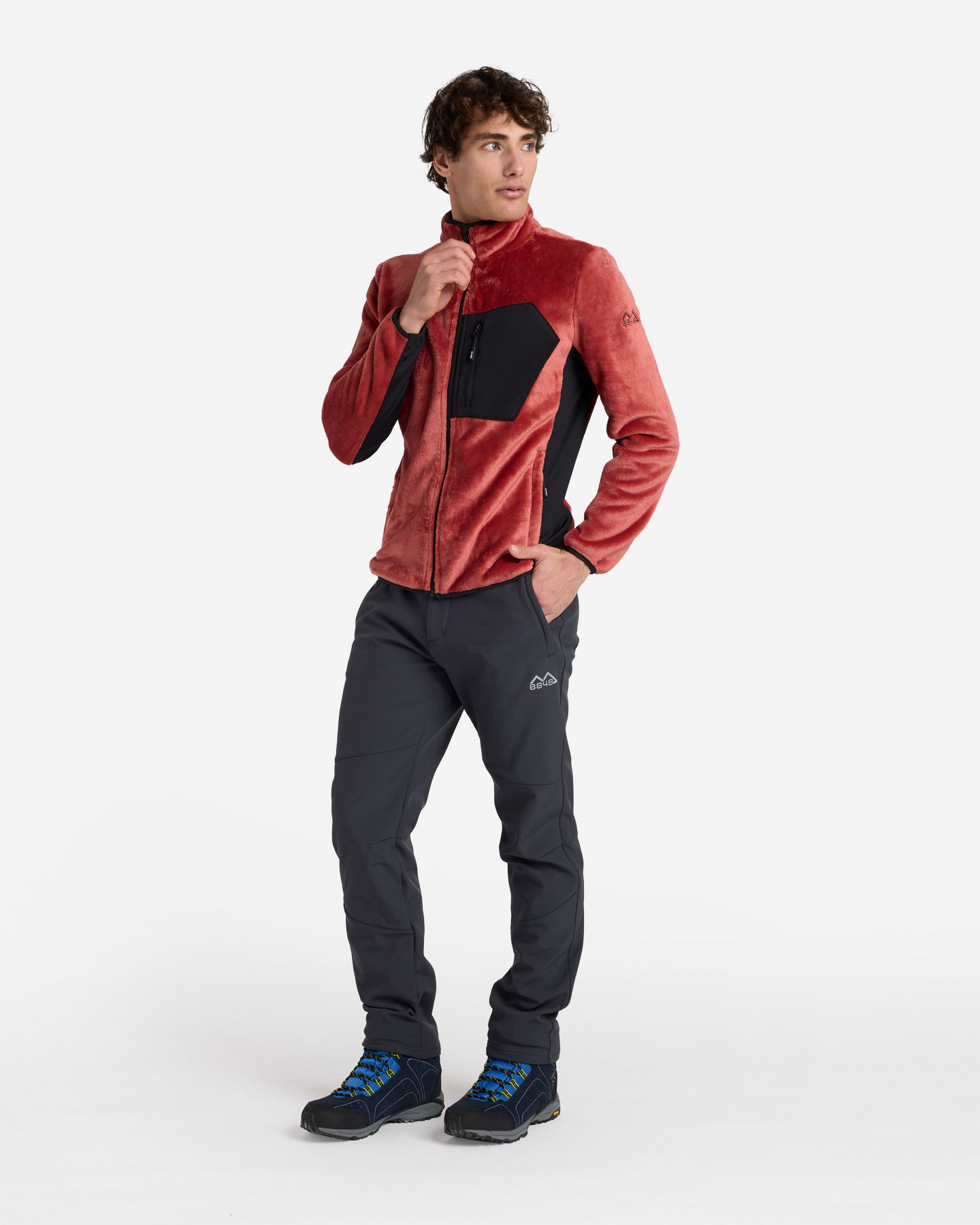 Pile 8848 MOUNTAIN ESSENTIAL M - Rosso - 2 | Cisalfa Sport