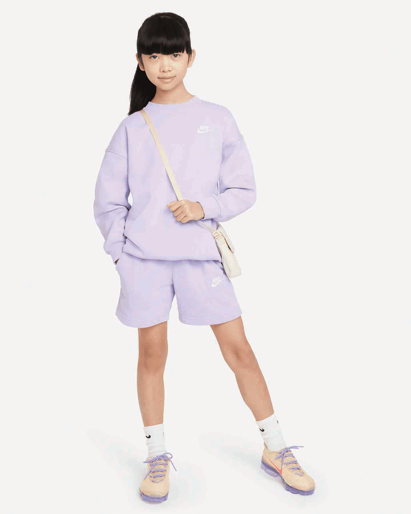 Pantaloncini NIKE BASIC JR - Viola - 5 | Cisalfa Sport