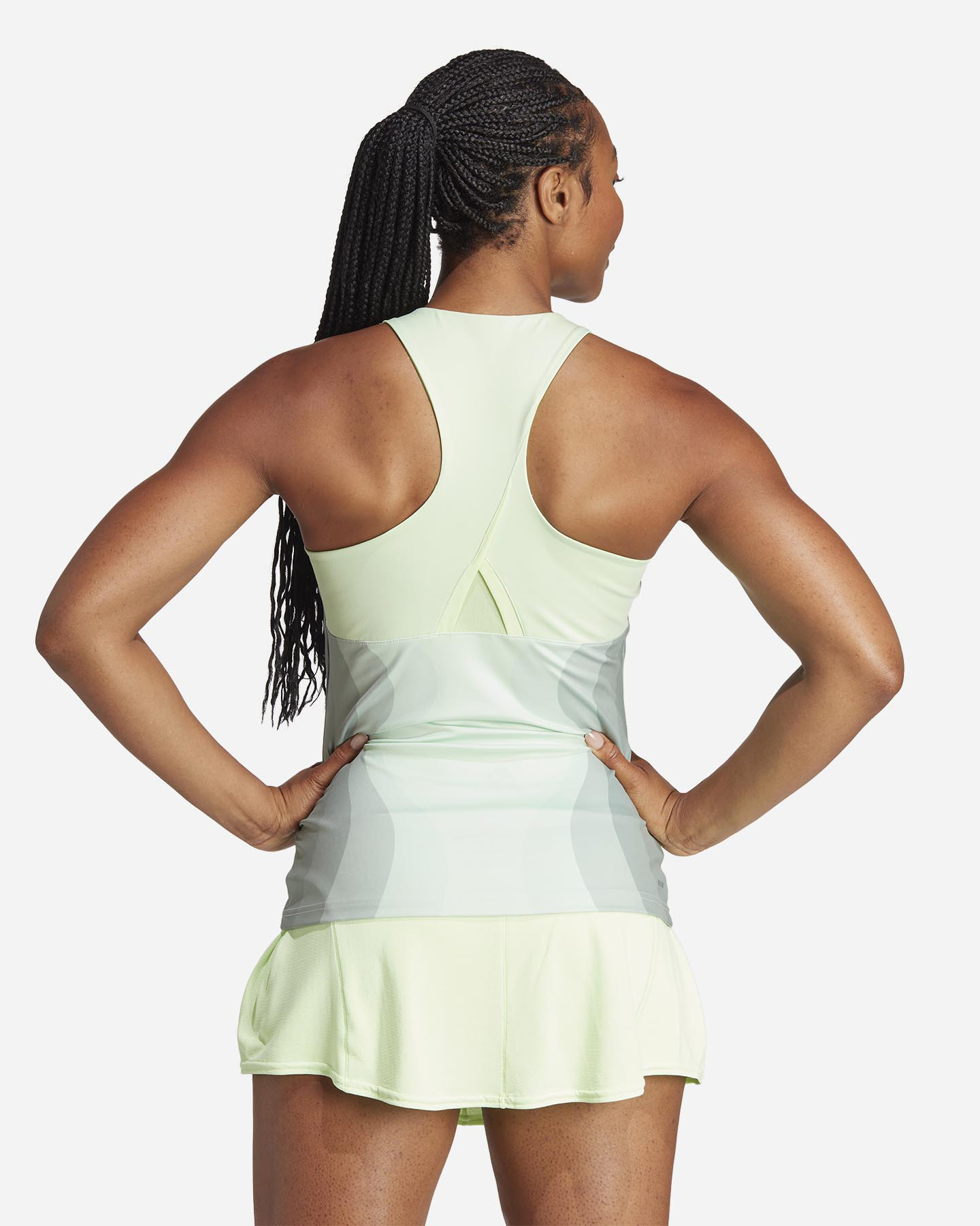 T-shirt tennis ADIDAS AO23 SAKK W - Verde - 2 | Cisalfa Sport