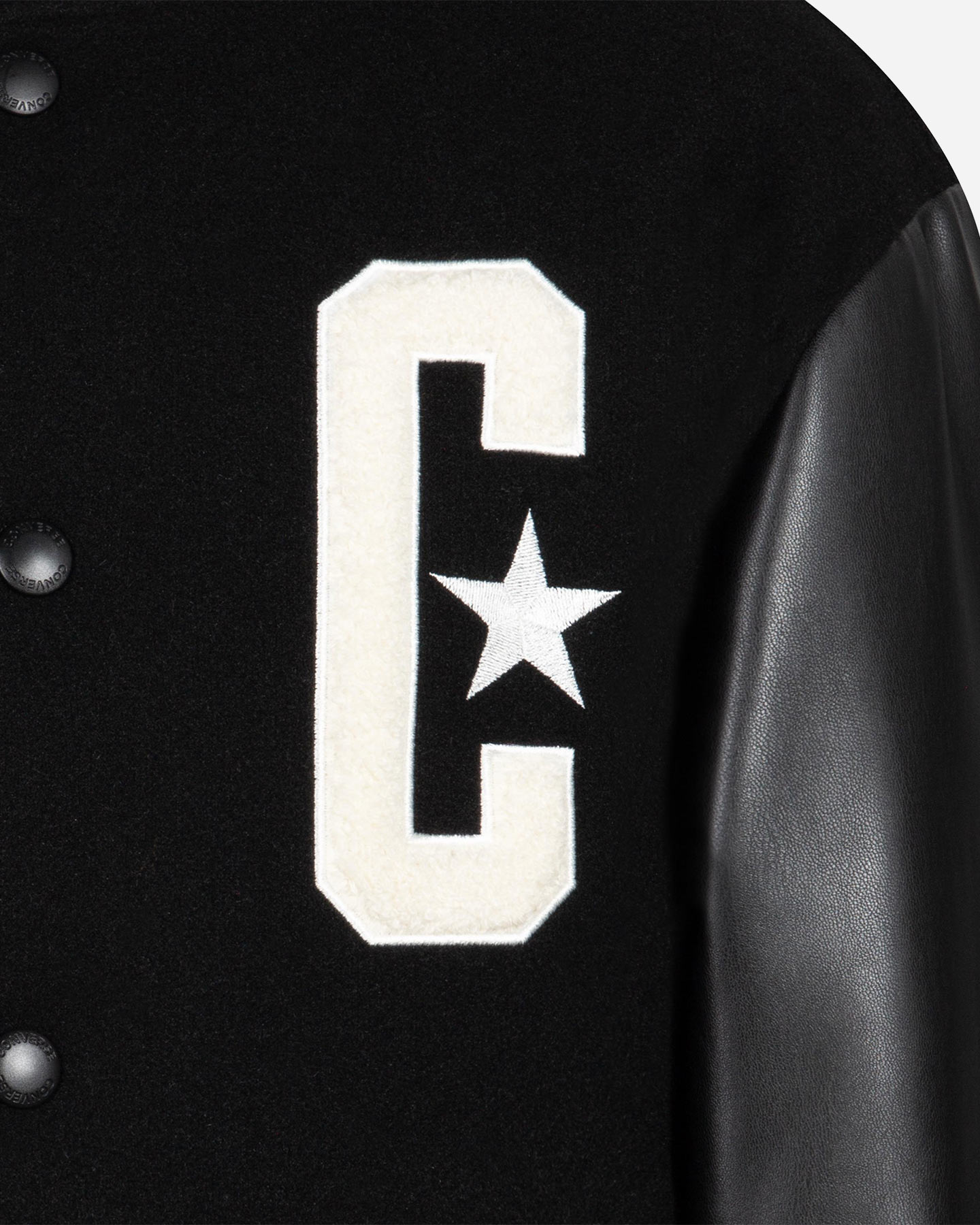 Giubbotto CONVERSE VARSITY JR - Nero - 3 | Cisalfa Sport