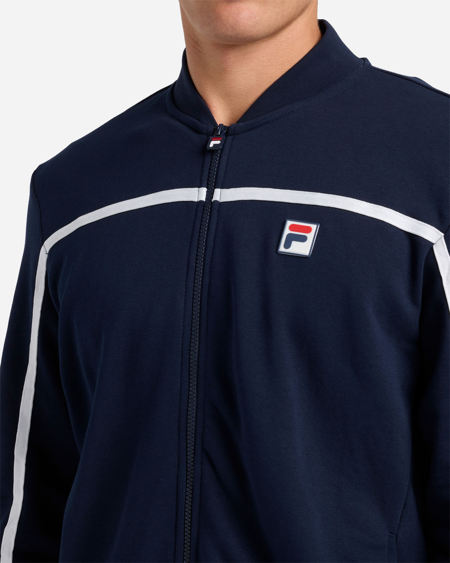 Felpa FILA F-BOX SMALL LOGO M - Blu Navy - 4 | Cisalfa Sport