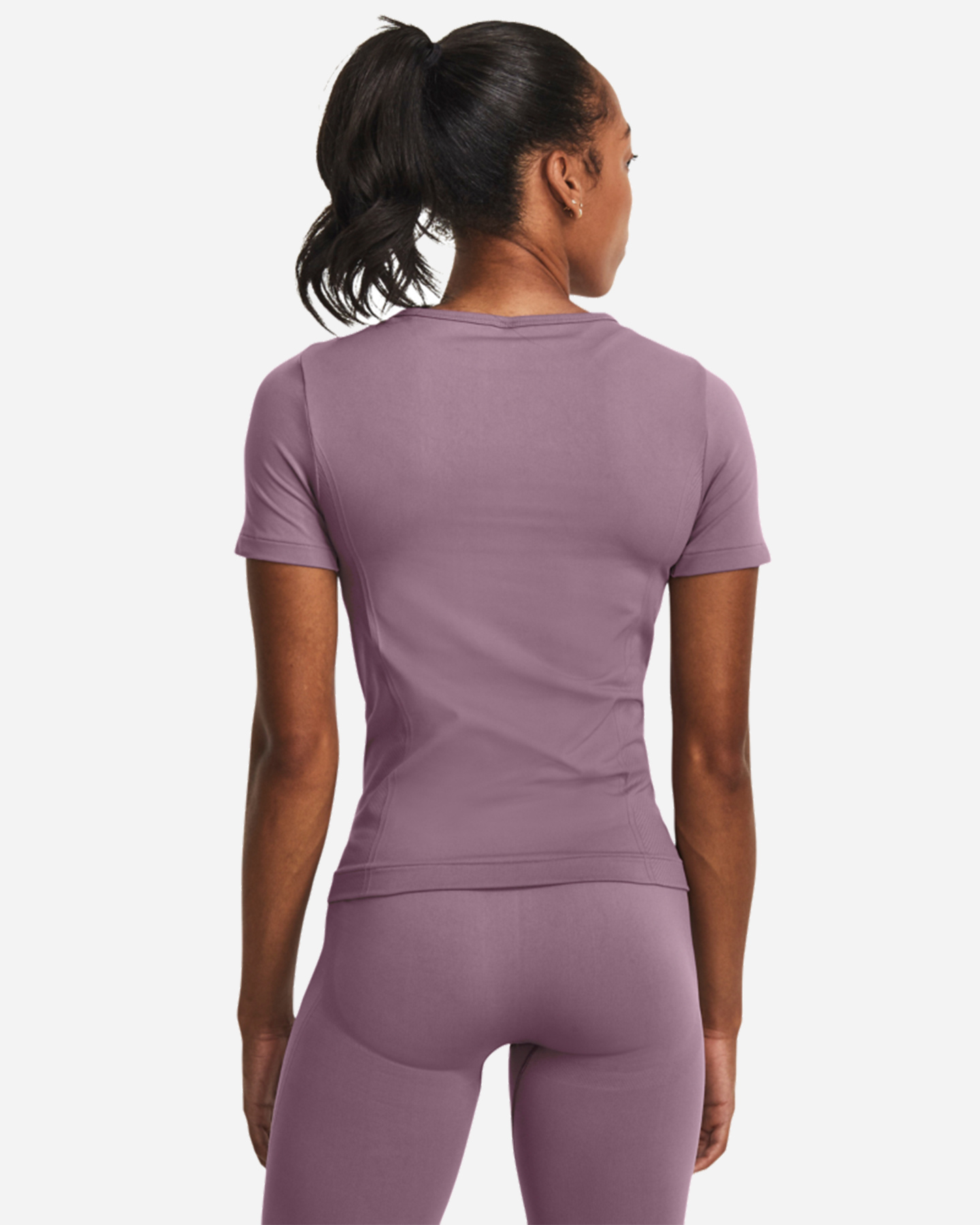 T-shirt training UNDER ARMOUR SEAMLESS W - Viola - 3 | Cisalfa Sport