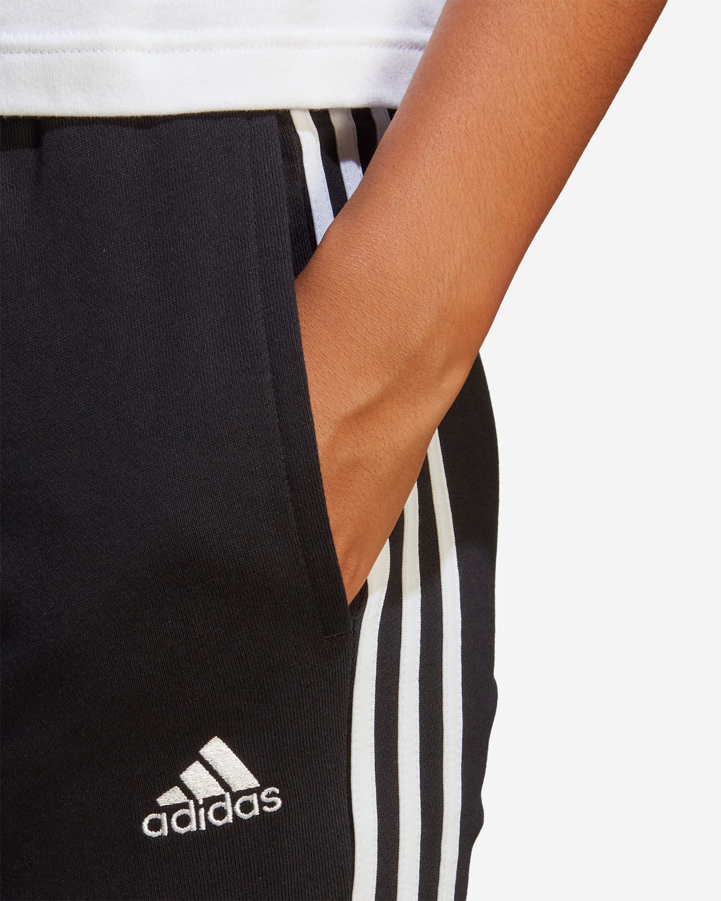 Pantalone ADIDAS 3STRIPES SLIM W - Nero - 4 | Cisalfa Sport