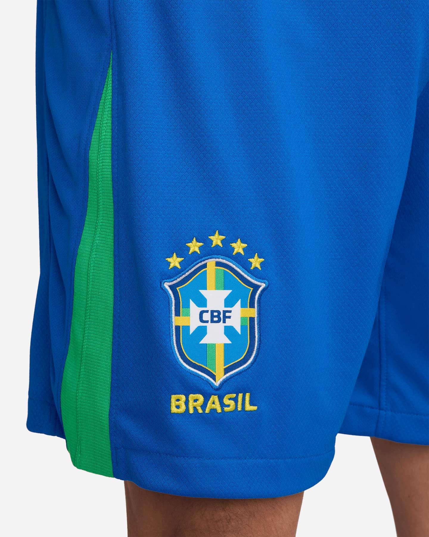 Pantaloncini calcio ufficiali NIKE DRI FIT BRASILE HOME 23-24 M - Blu - 4 | Cisalfa Sport
