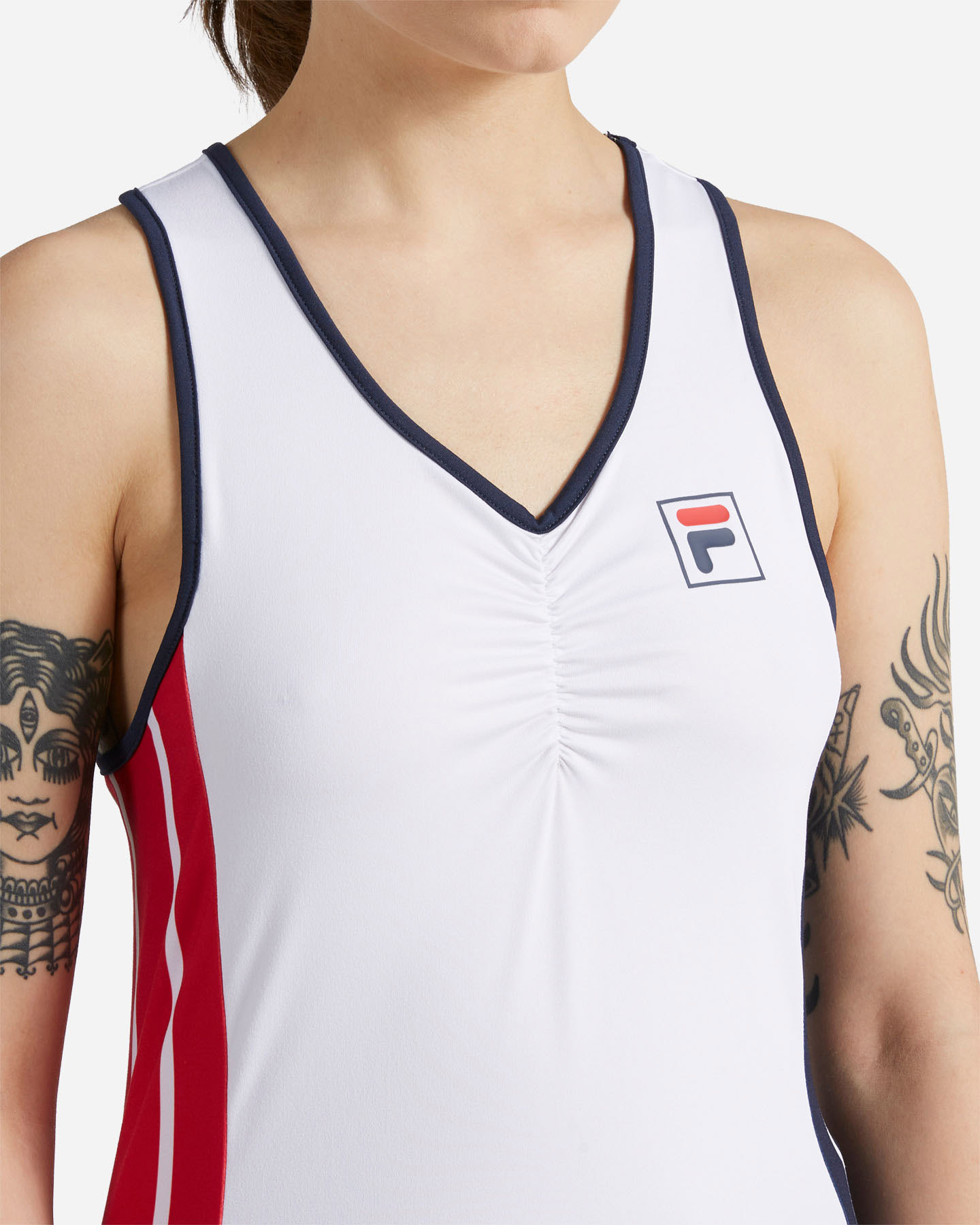 T-shirt tennis FILA BASIC W - Bianco - 4 | Cisalfa Sport