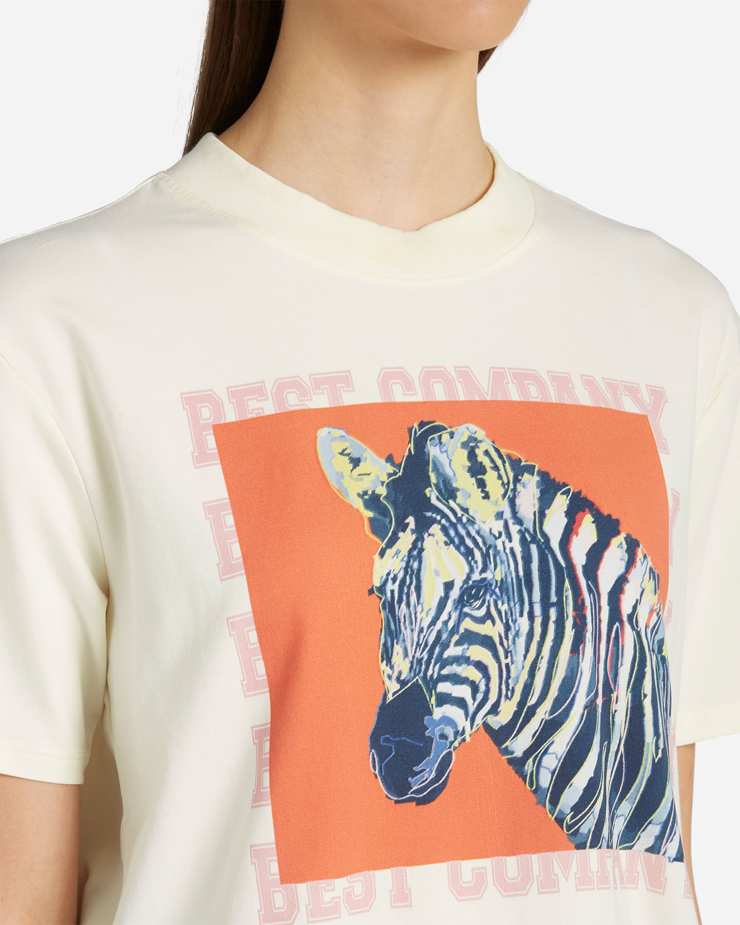 T-shirt BEST COMPANY ZEBRA W - Bianco - 4 | Cisalfa Sport