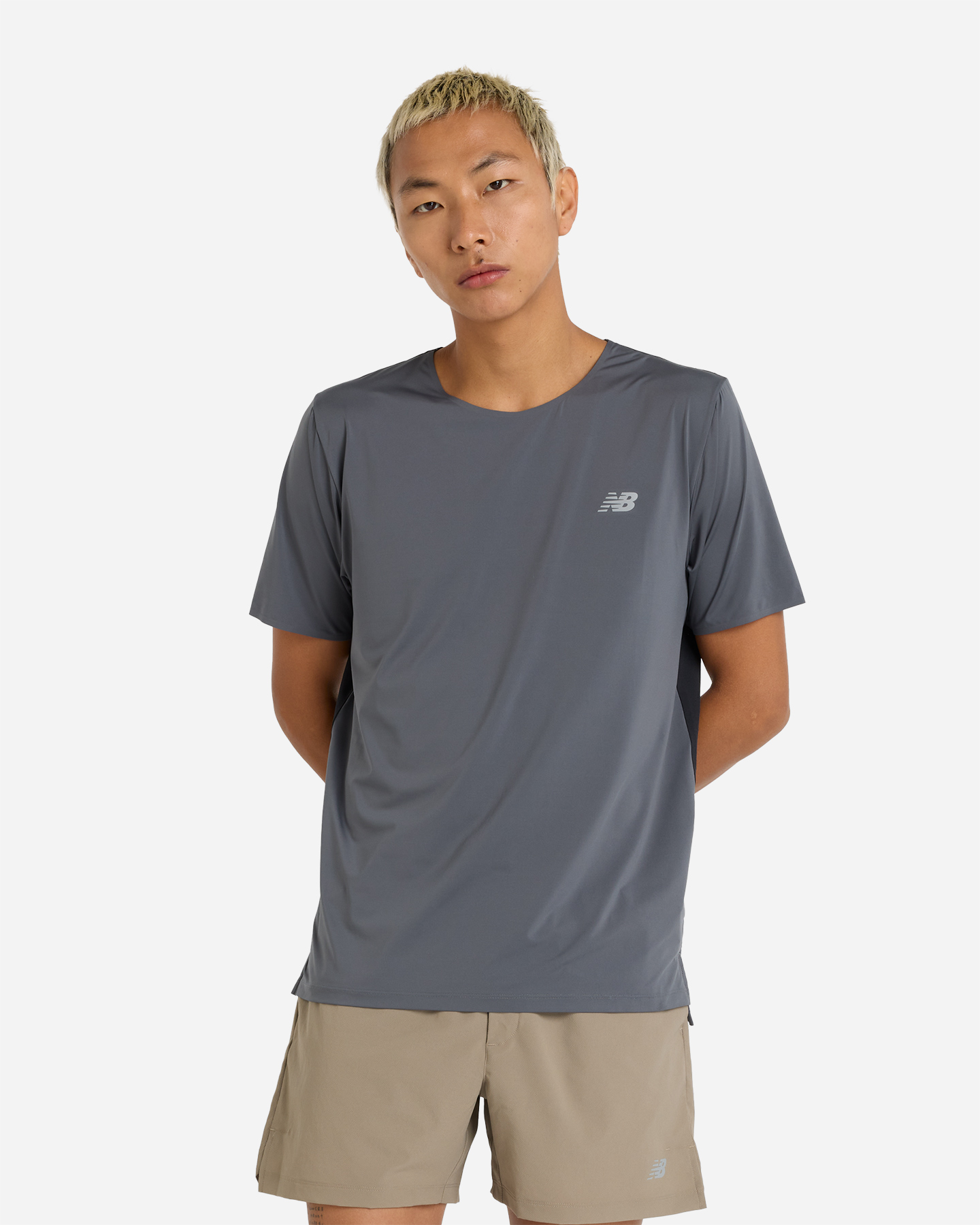 T-shirt running NEW BALANCE RACE DAY M - Grigio - 0 | Cisalfa Sport