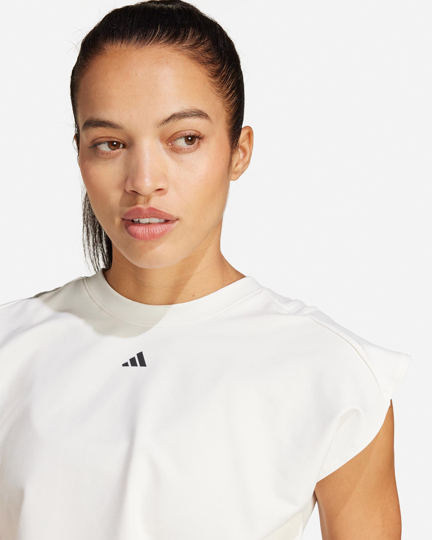 T-shirt training ADIDAS POWER BOXY W - Bianco - 4 | Cisalfa Sport