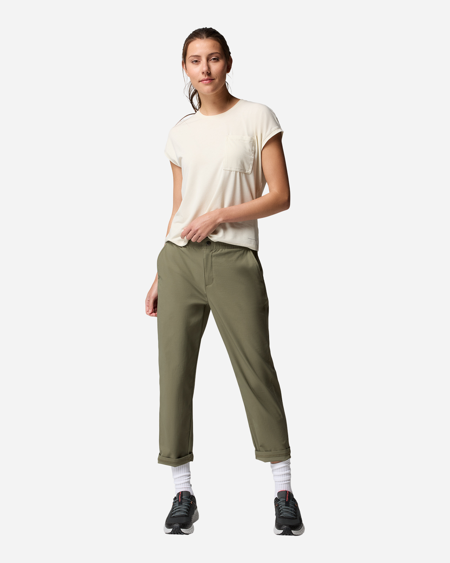 Pantalone outdoor COLUMBIA CEDAR CREST W - Verde - 5 | Cisalfa Sport