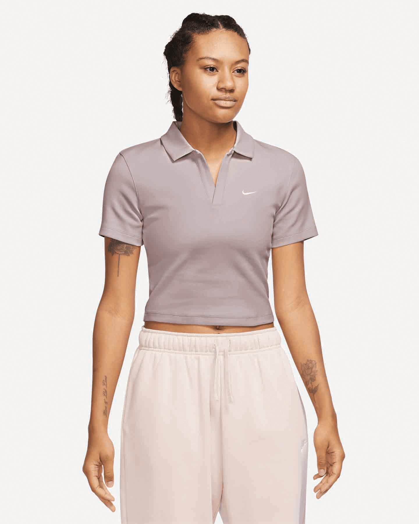 T-shirt NIKE CROP ESSENTIALS W - Lilla - 0 | Cisalfa Sport