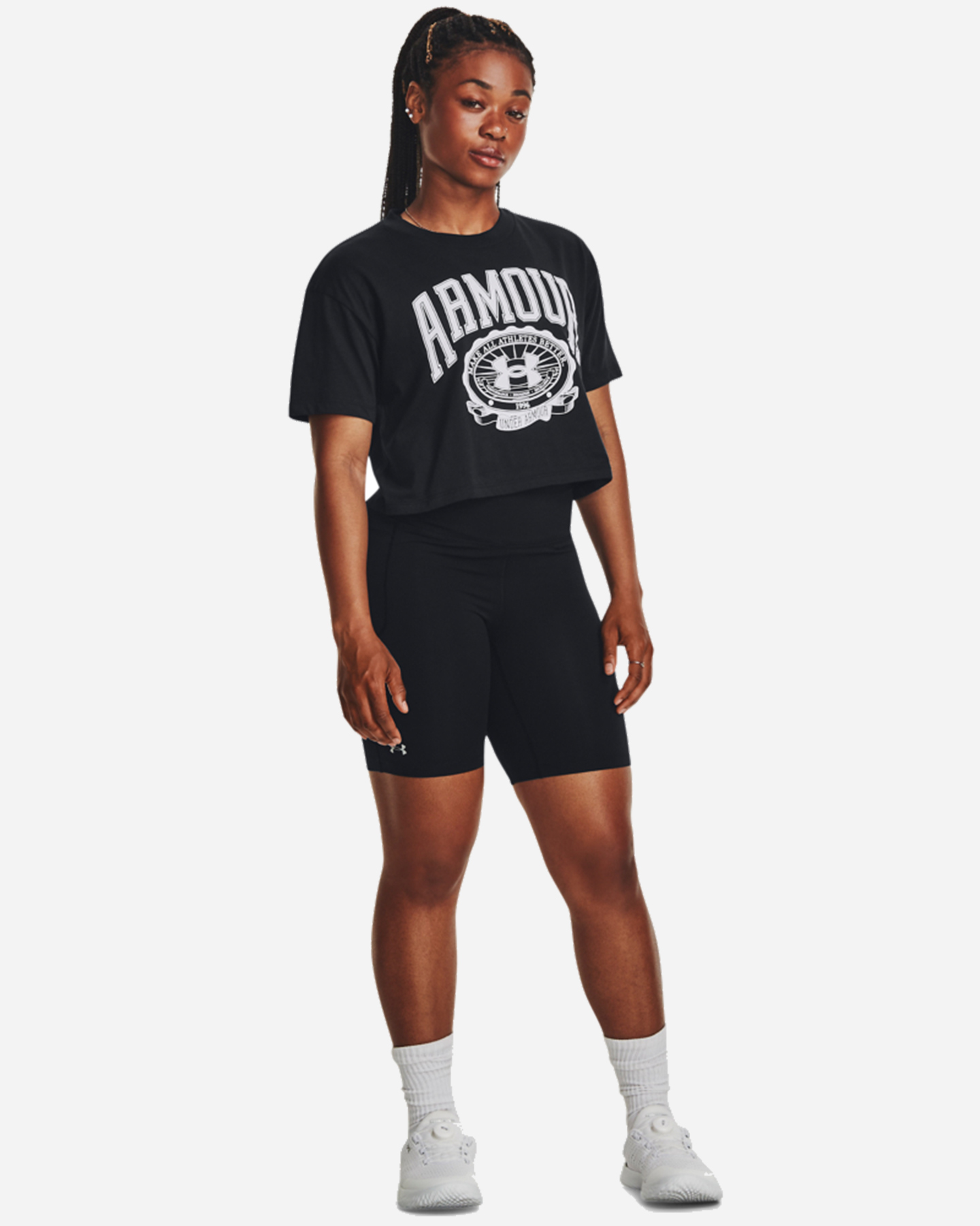 T-shirt UNDER ARMOUR BIG LOGO W - Nero - 2 | Cisalfa Sport