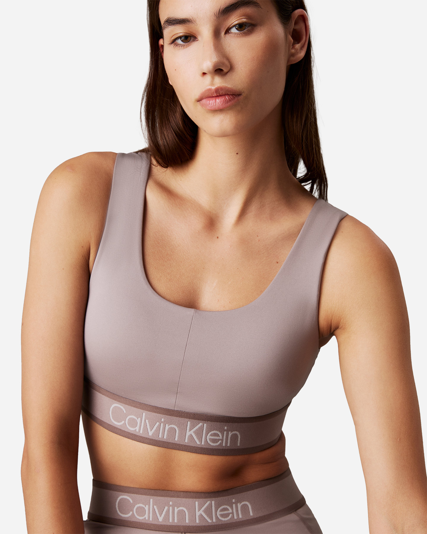 Reggiseno sportivo CALVIN KLEIN SPORT ELASTIC LOGO ICON W - 3 | Cisalfa Sport