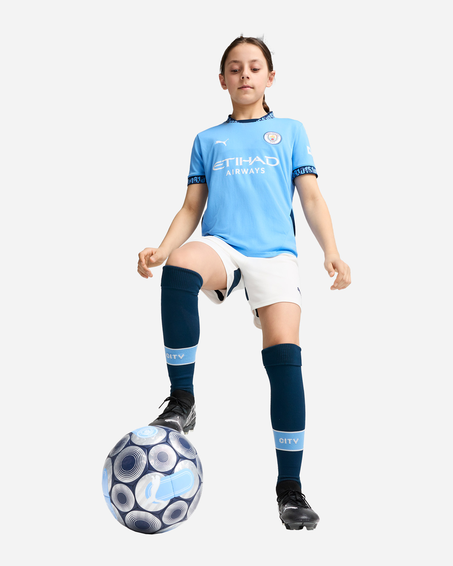 Maglia calcio ufficiale PUMA MANCHESTER CITY HOME REPLICA 24-25 JR - Azzurro - 5 | Cisalfa Sport