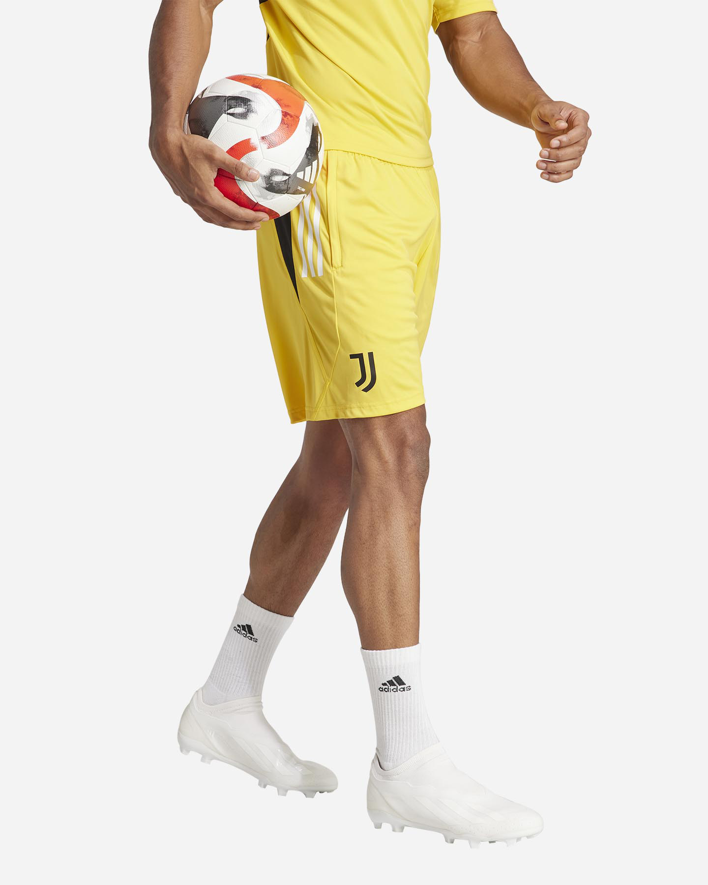 Pantaloncini calcio ufficiali ADIDAS JUVENTUS TRAINING 23-24 M - Giallo - 3 | Cisalfa Sport