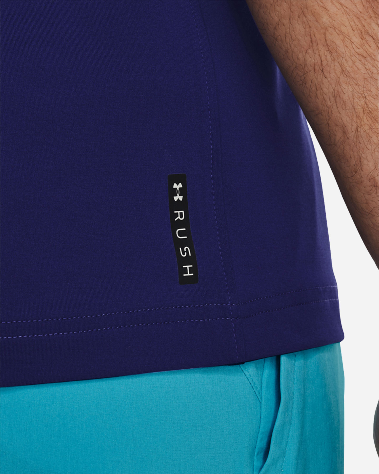 T-shirt training UNDER ARMOUR EMBOSS M - Blu - 4 | Cisalfa Sport
