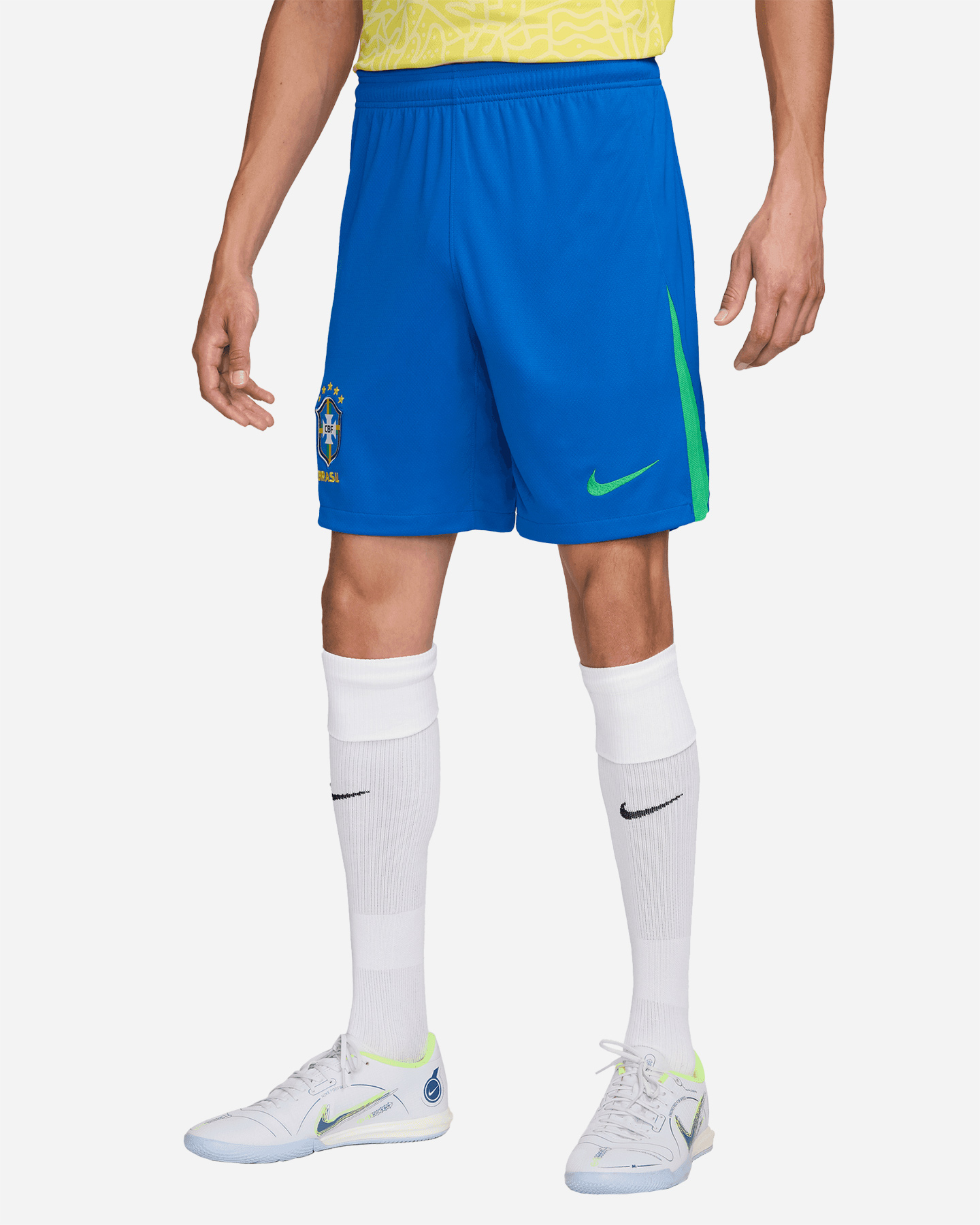 Pantaloncini calcio ufficiali NIKE DRI FIT BRASILE HOME 23-24 M - Blu - 0 | Cisalfa Sport