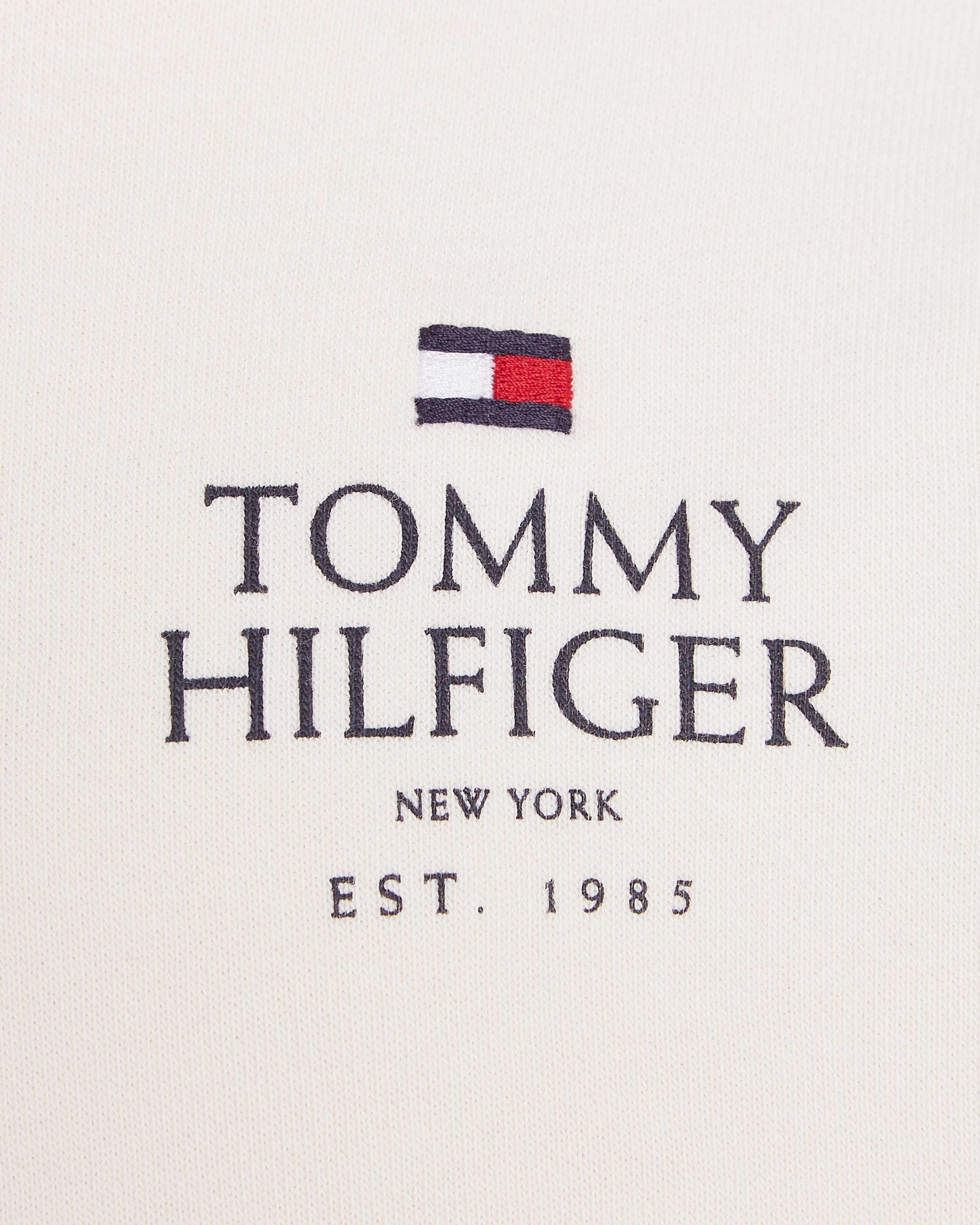 Felpa TOMMY HILFIGER SLMALL LOGO JR - Bianco - 5 | Cisalfa Sport