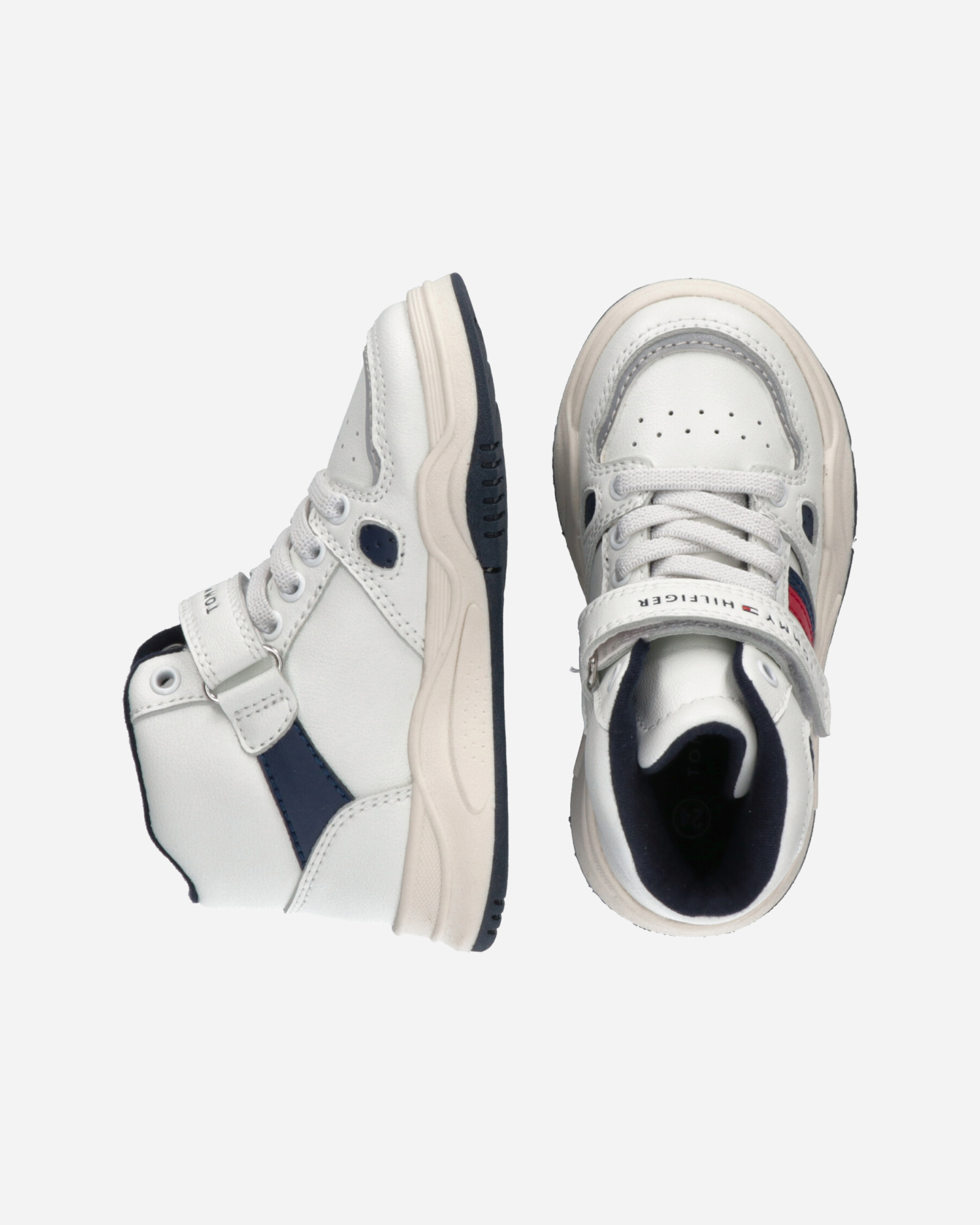 Scarpe sneakers TOMMY HILFIGER JACOBS J HIGH GS JR - Bianco - 4 | Cisalfa Sport