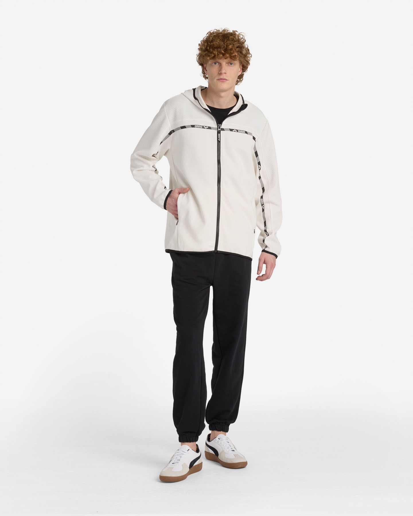 Felpa ARENA ATHLETIC PROGRESS M - Bianco - 2 | Cisalfa Sport