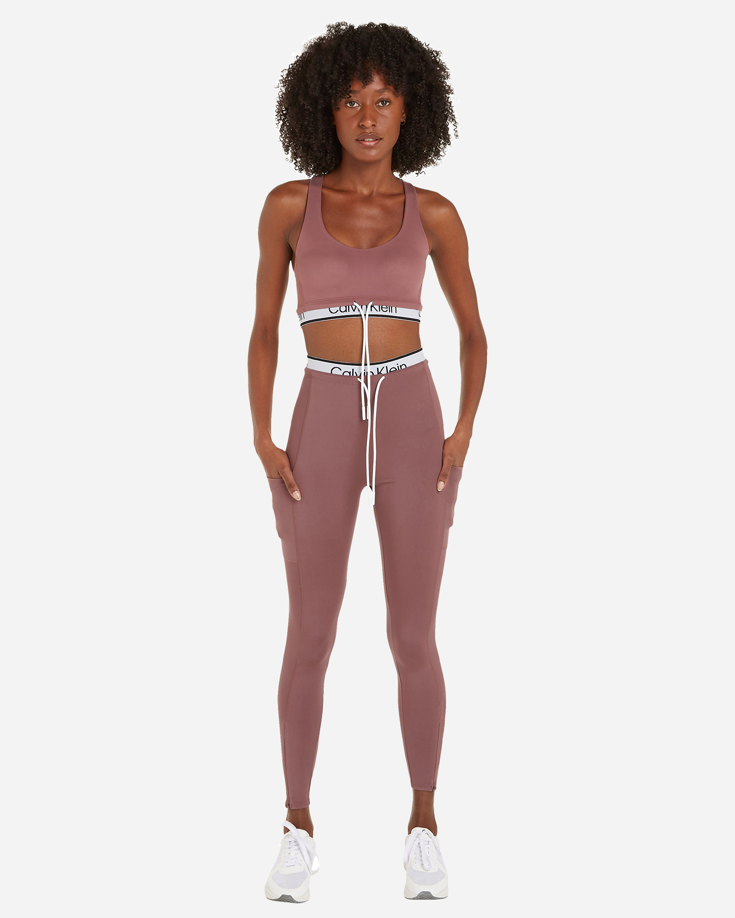 Leggings CALVIN KLEIN SPORT COULISSE RISE 7/8 W - Rosa - 3 | Cisalfa Sport
