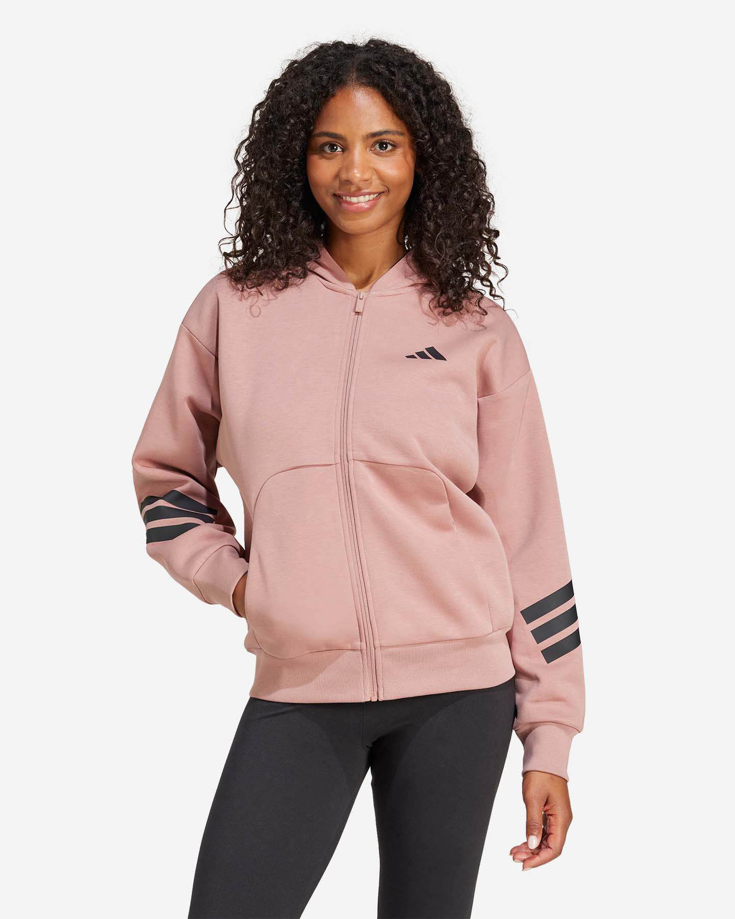 Felpa ADIDAS 3STRIPES W - Marrone - 1 | Cisalfa Sport