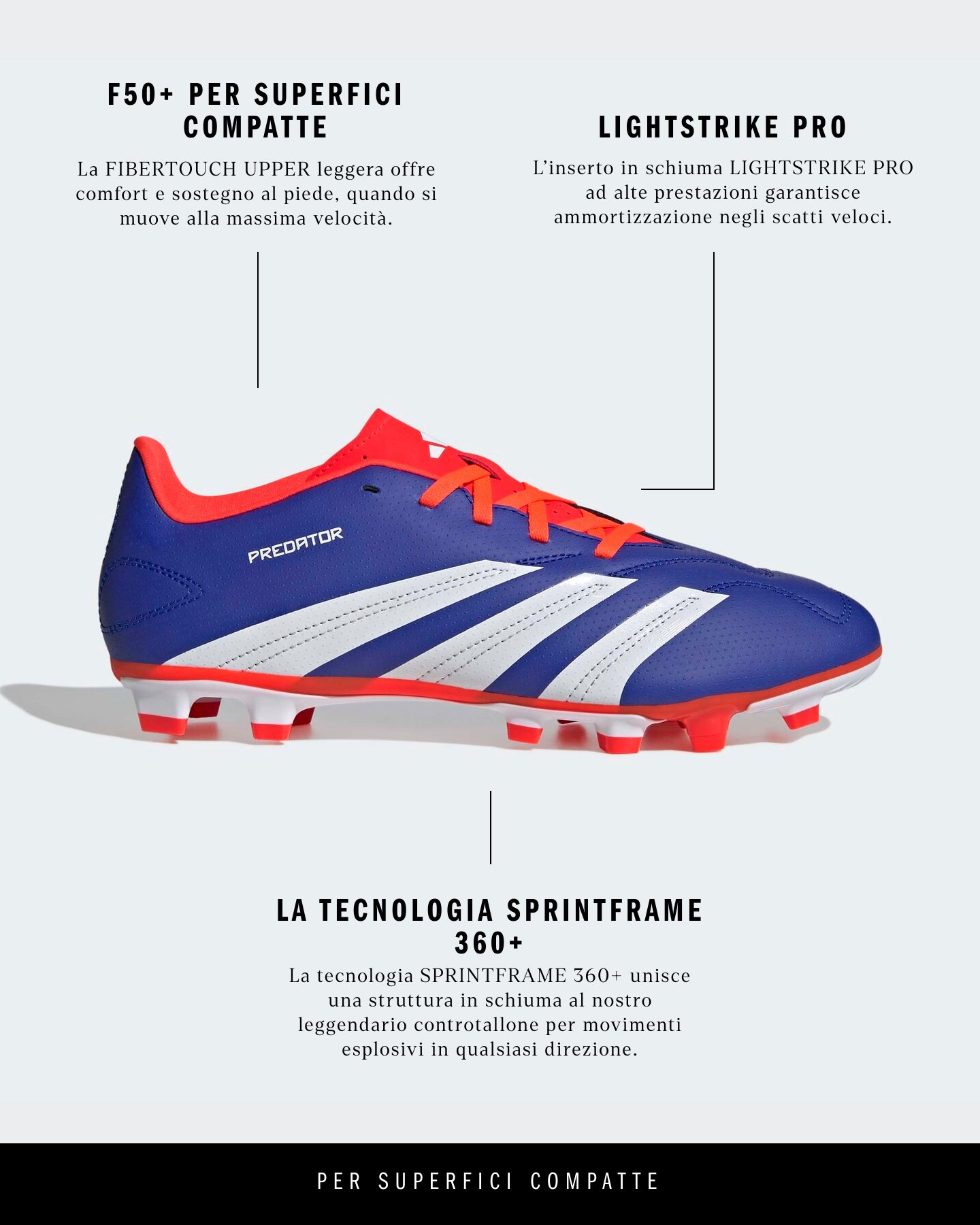 Scarpe calcio ADIDAS PREDATOR CLUB FXG M - 1 | Cisalfa Sport