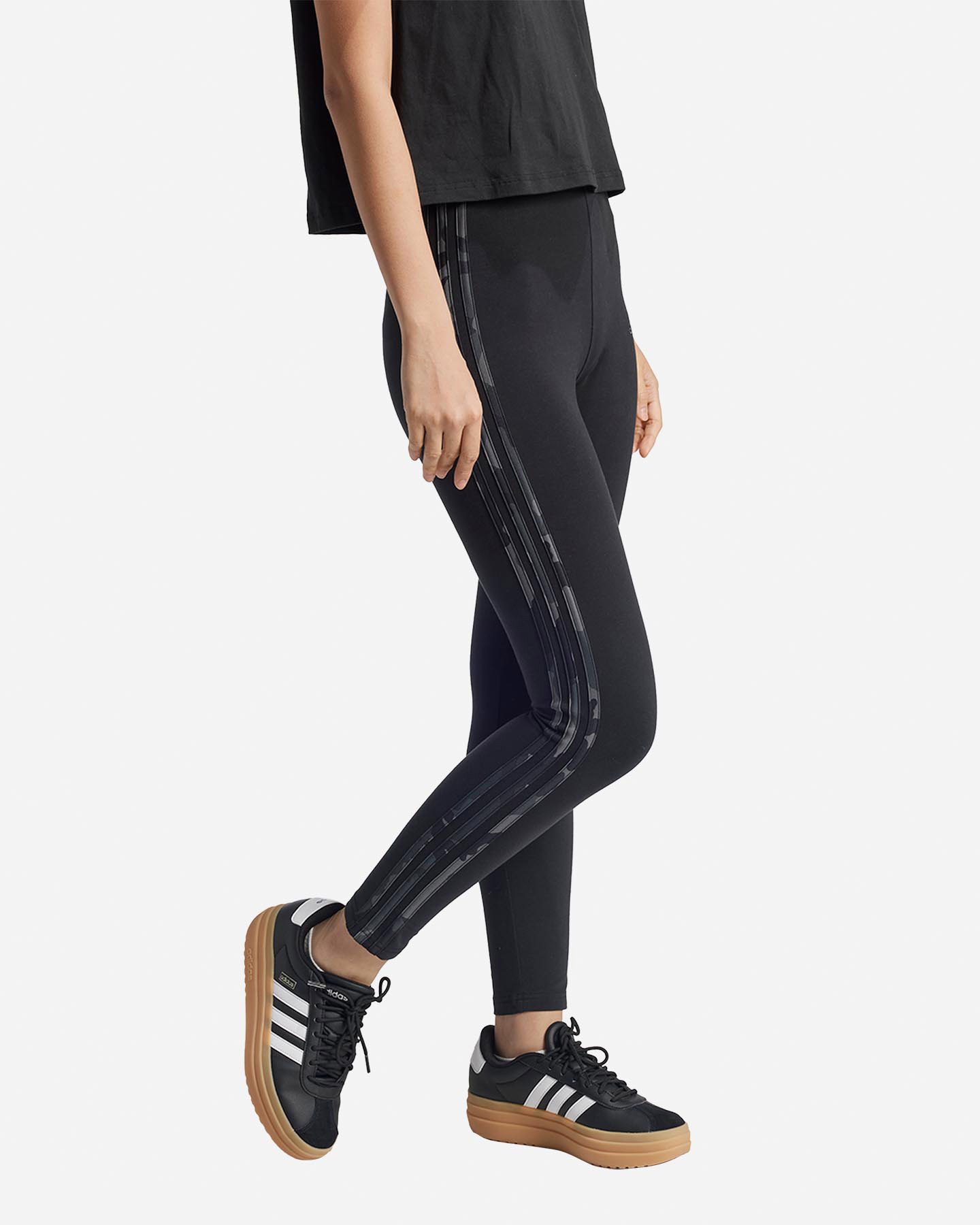 Leggings ADIDAS 3STRIPES CAMO W - Nero - 3 | Cisalfa Sport