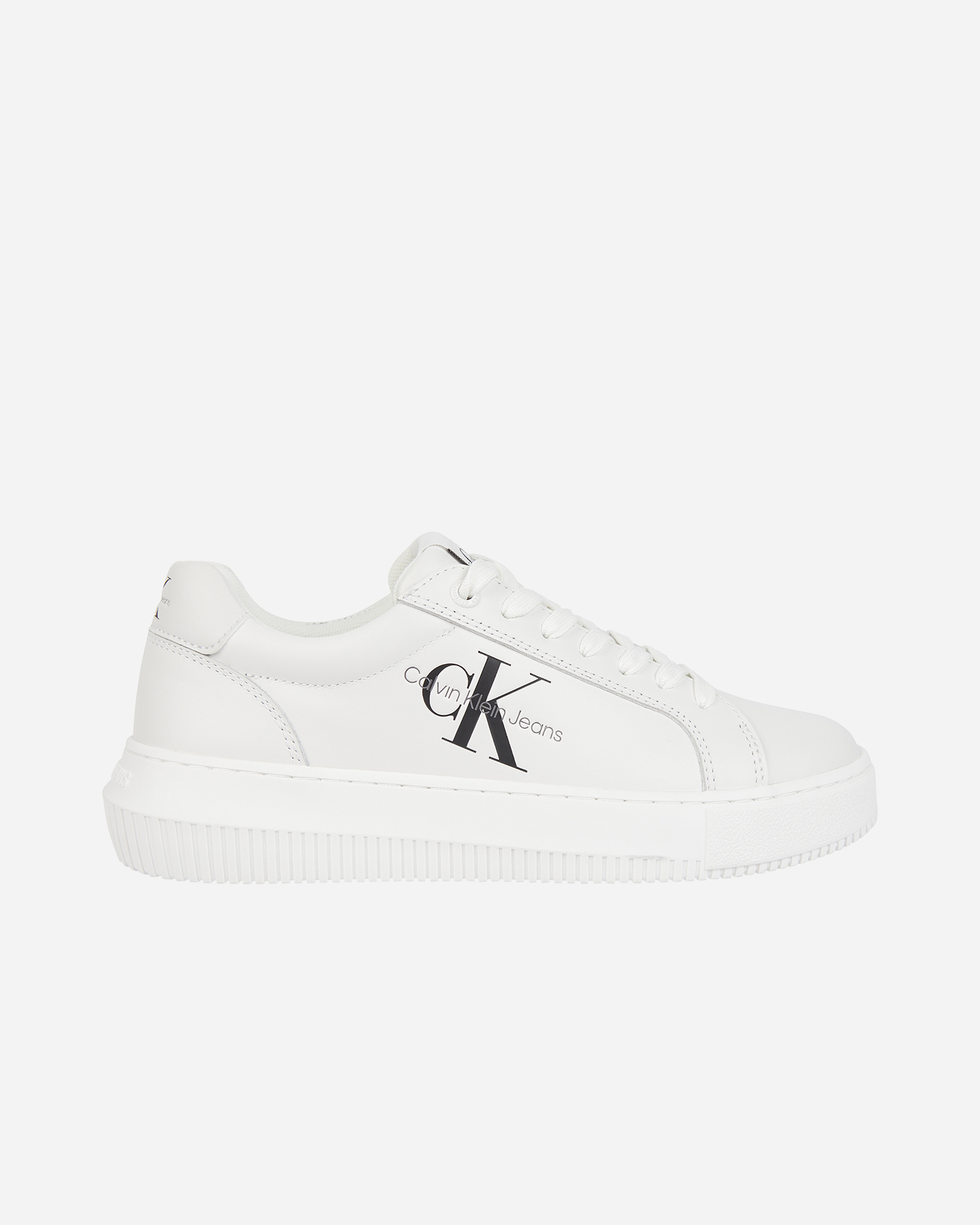 Scarpe sneakers CALVIN KLEIN JEANS CHUNKY CUPSOLE MONO LTH W - Bianco - 0 | Cisalfa Sport