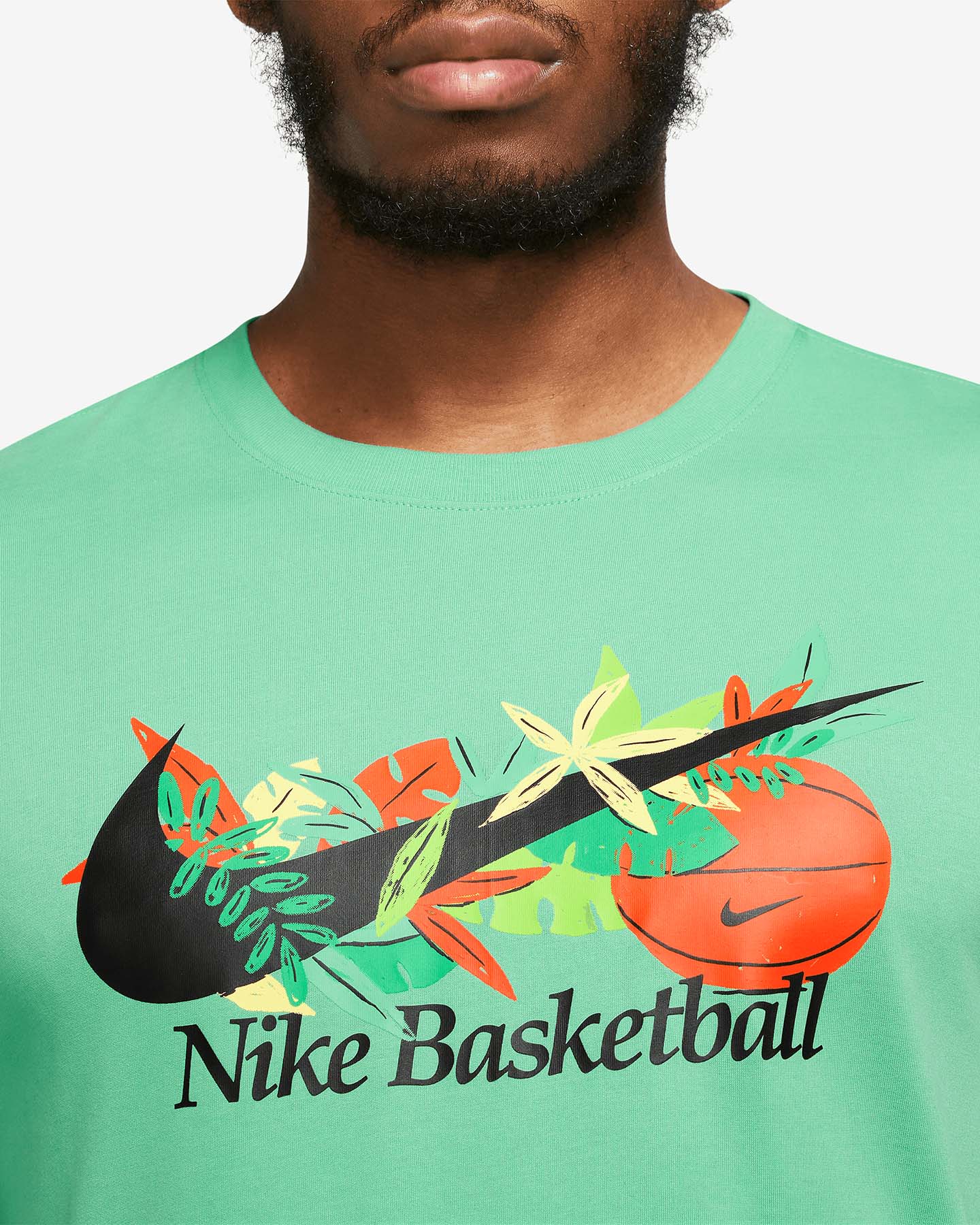 Maglia basket NIKE DRI FIT SWOOSH2 GRAPHIC M - Verde - 2 | Cisalfa Sport