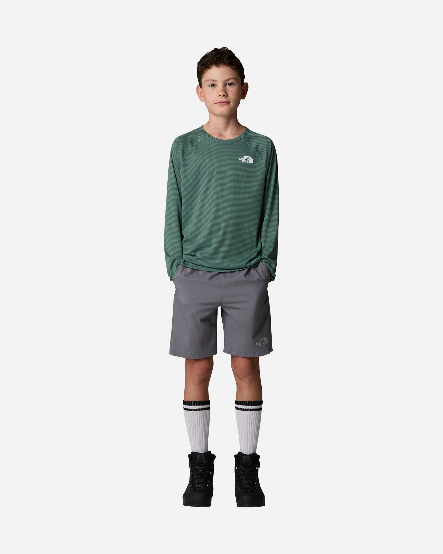 Pantaloncini THE NORTH FACE REACTOR JR - Grigio - 4 | Cisalfa Sport