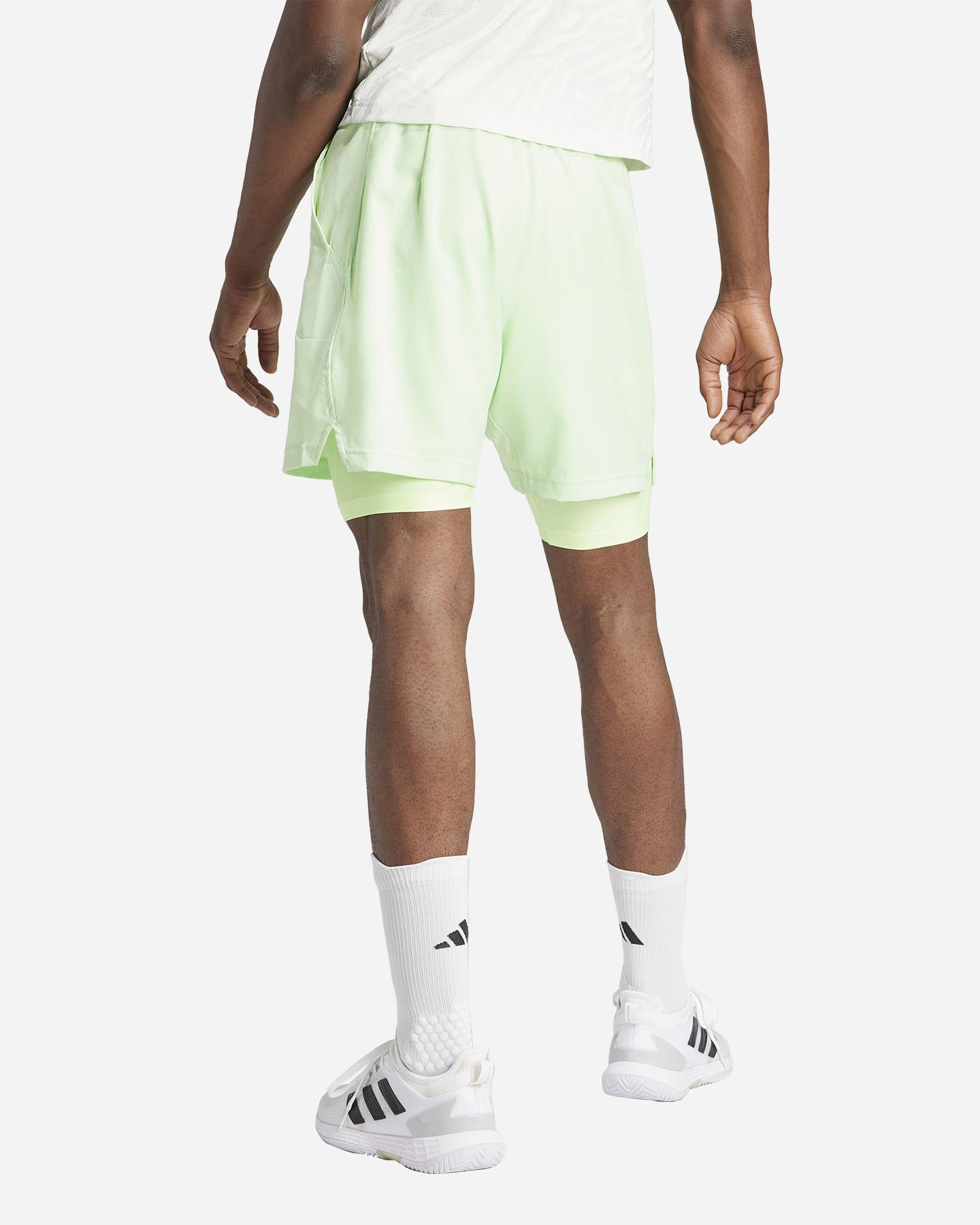 Pantaloncini tennis ADIDAS AO23 AUGER M - Verde - 2 | Cisalfa Sport