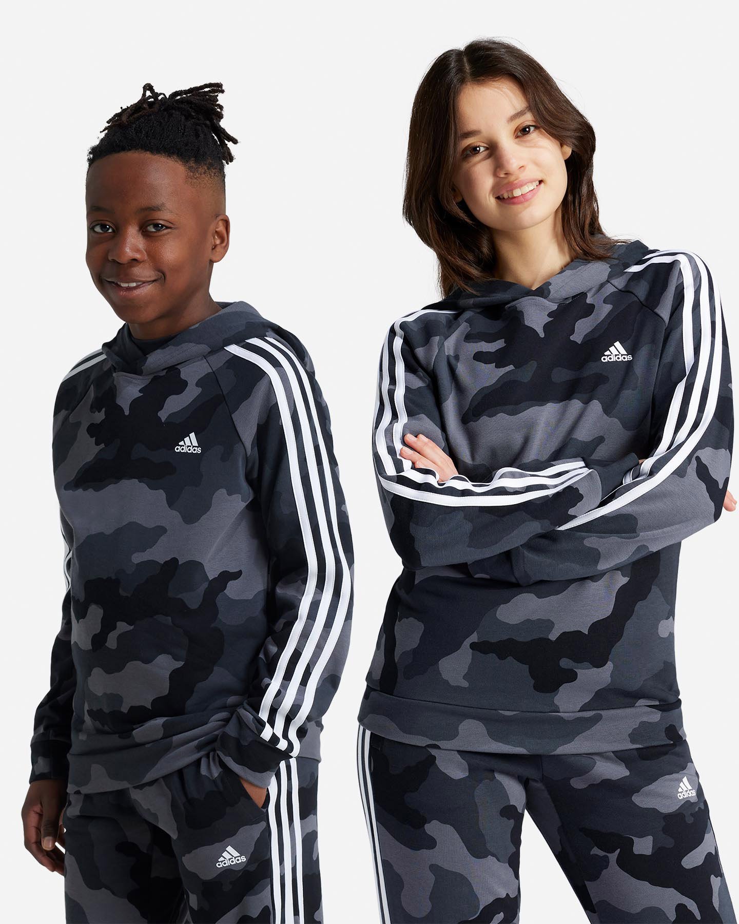 Felpa ADIDAS CAMOUFLAGE 3STRIPES JR - 1 | Cisalfa Sport