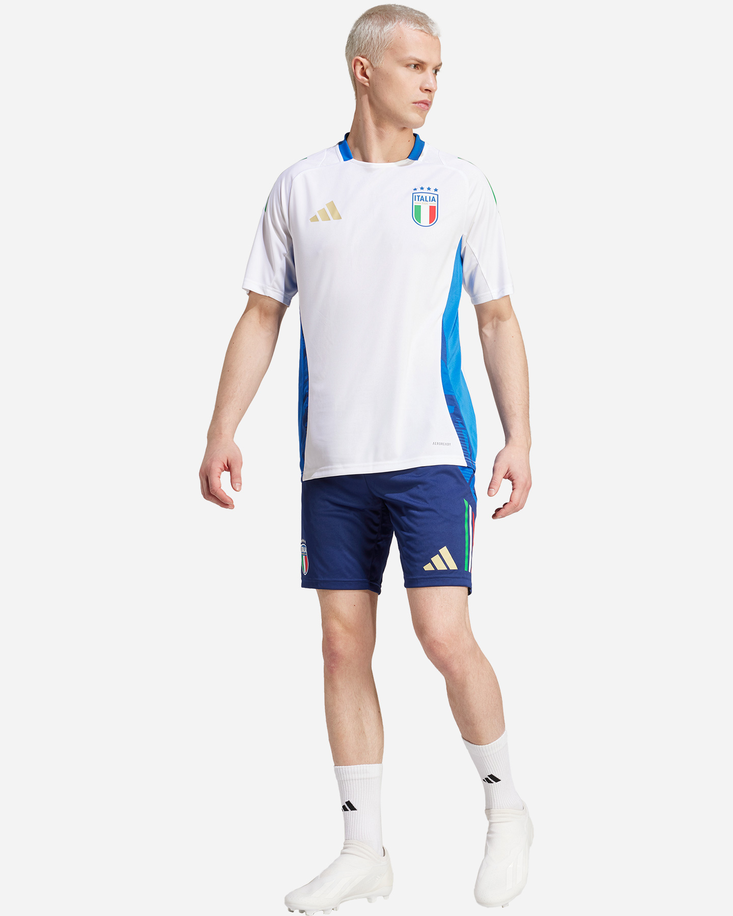 Abbigliamento calcio ufficiale ADIDAS ITALIA FIGC TRAINING M - Bianco - 4 | Cisalfa Sport