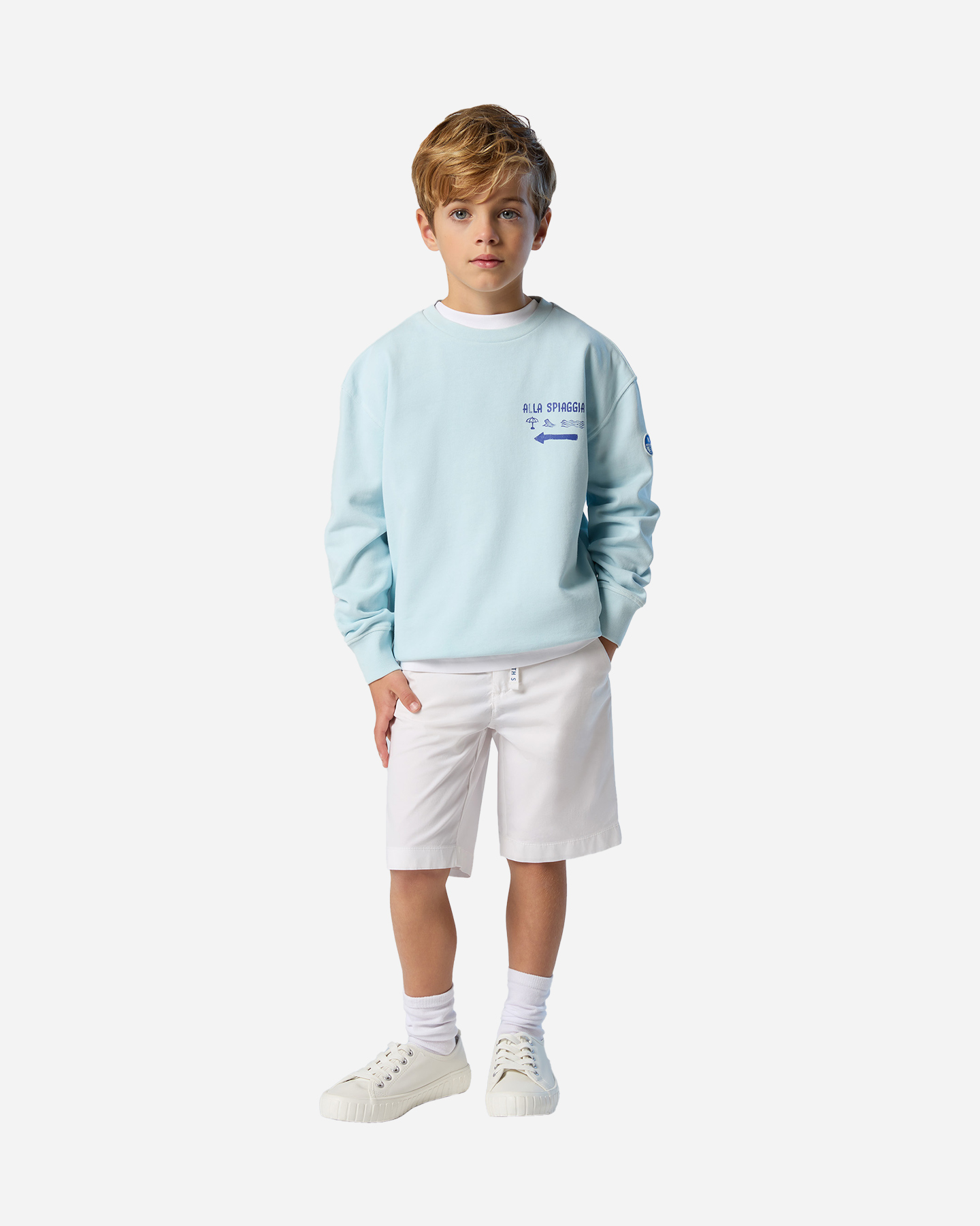 Bermuda NORTH SAILS CHINO POP STRETCH JR - Bianco - 3 | Cisalfa Sport