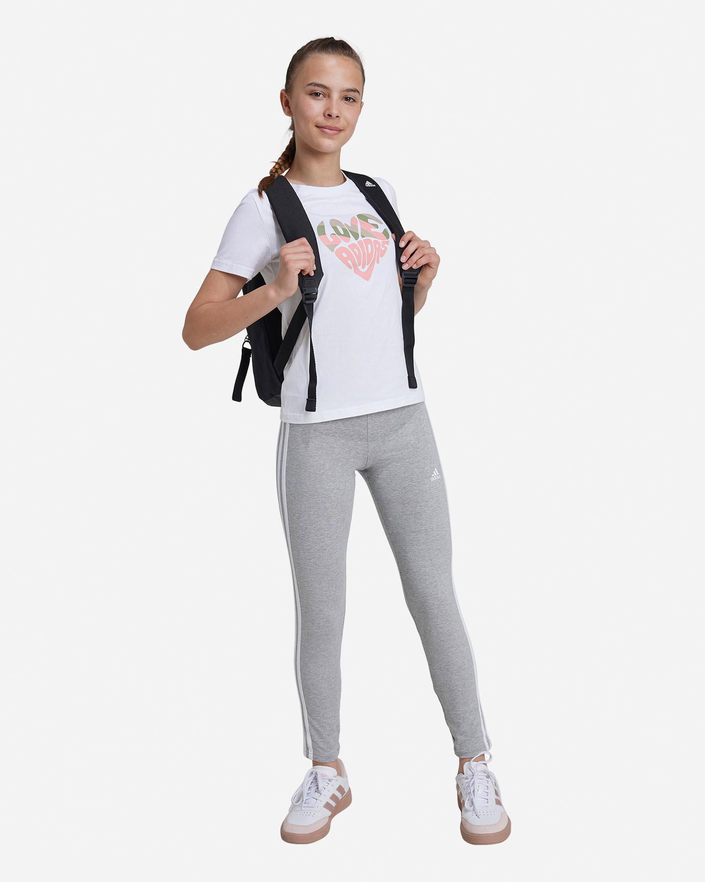T-shirt ADIDAS STREET JAM HEART JR - Bianco - 3 | Cisalfa Sport