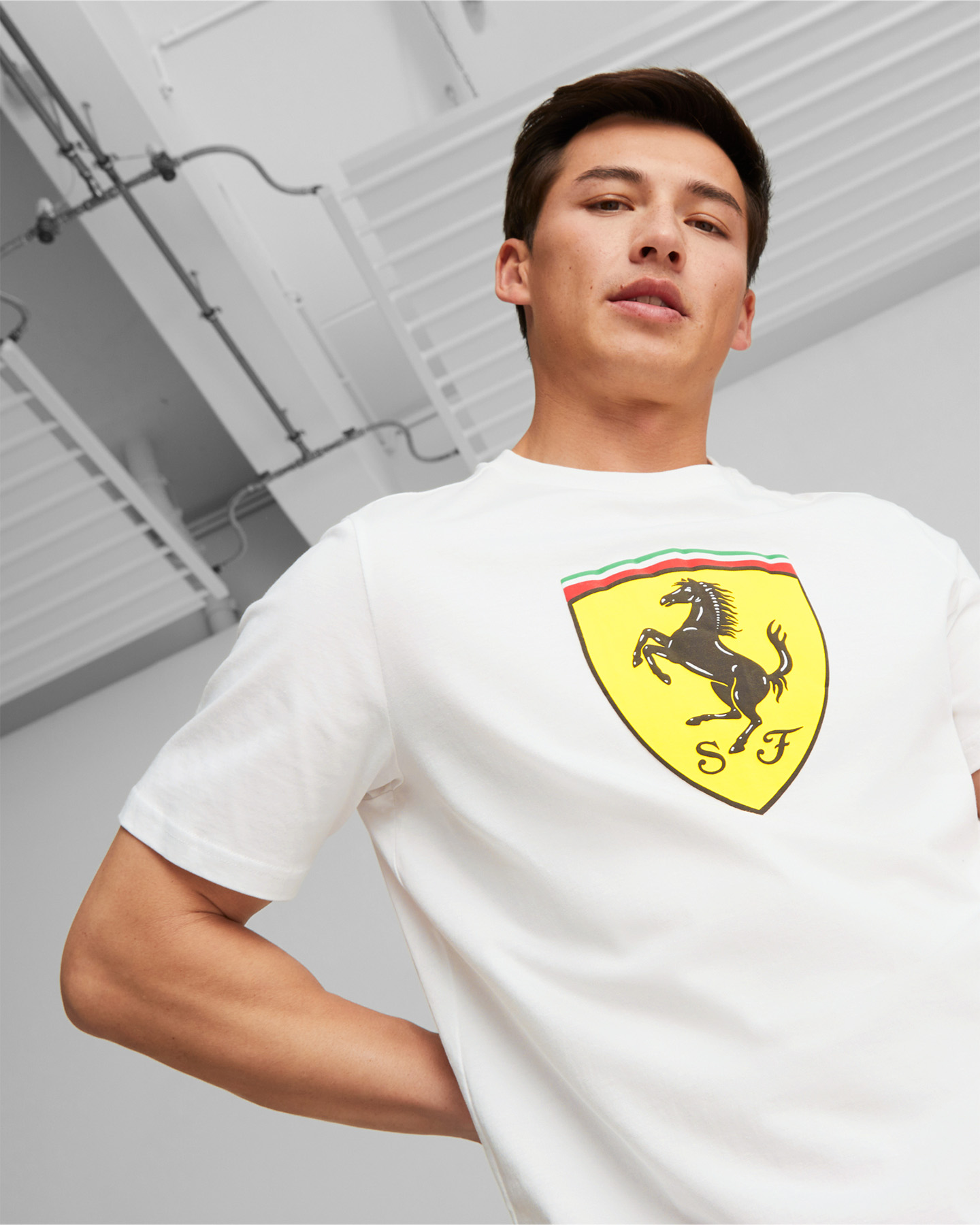 Fanwear PUMA FERRARI BIG SHIELD M - Bianco - 4 | Cisalfa Sport