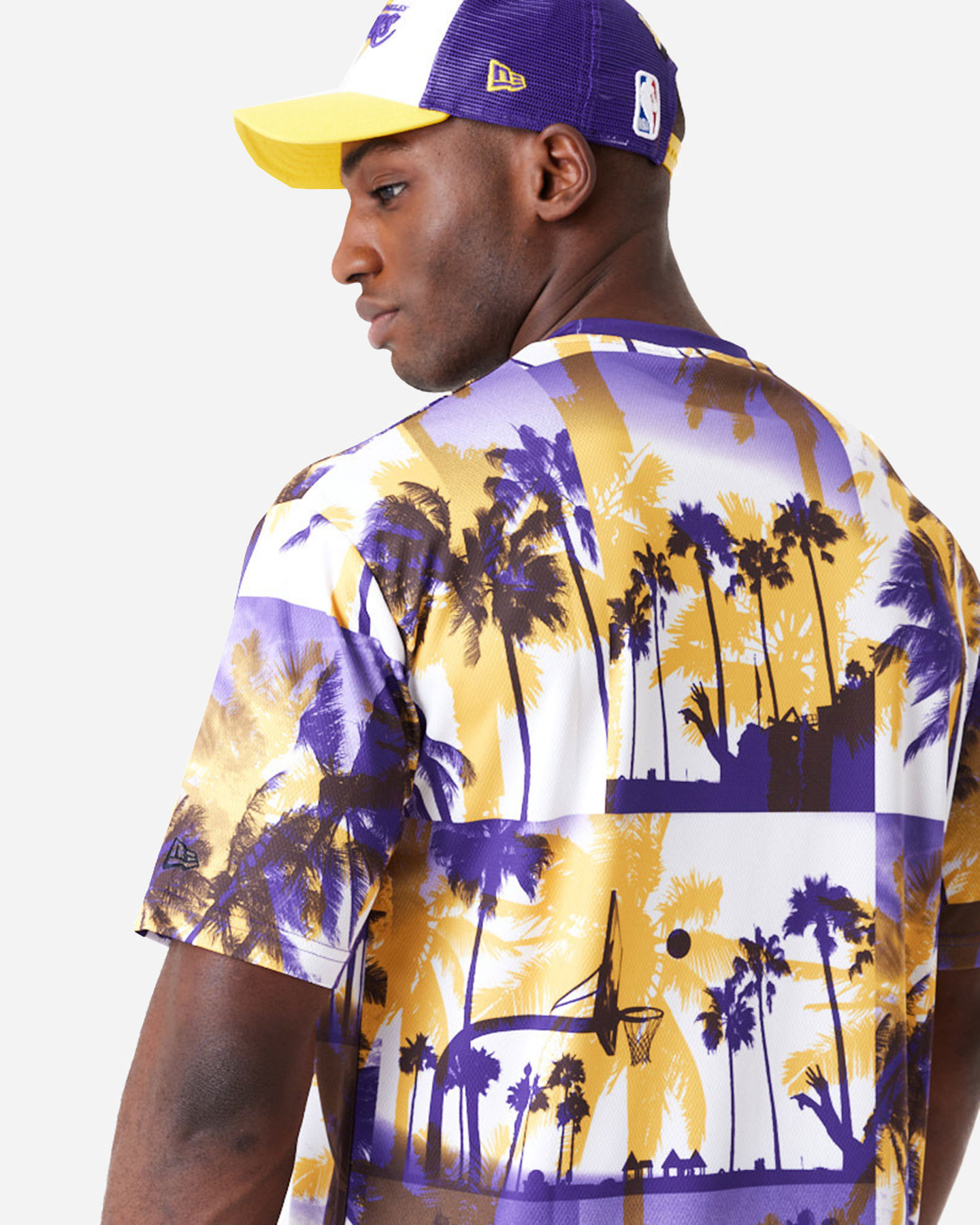 T-shirt NEW ERA PALM TREE LOS ANGELES LAKERS M - Nero - 4 | Cisalfa Sport