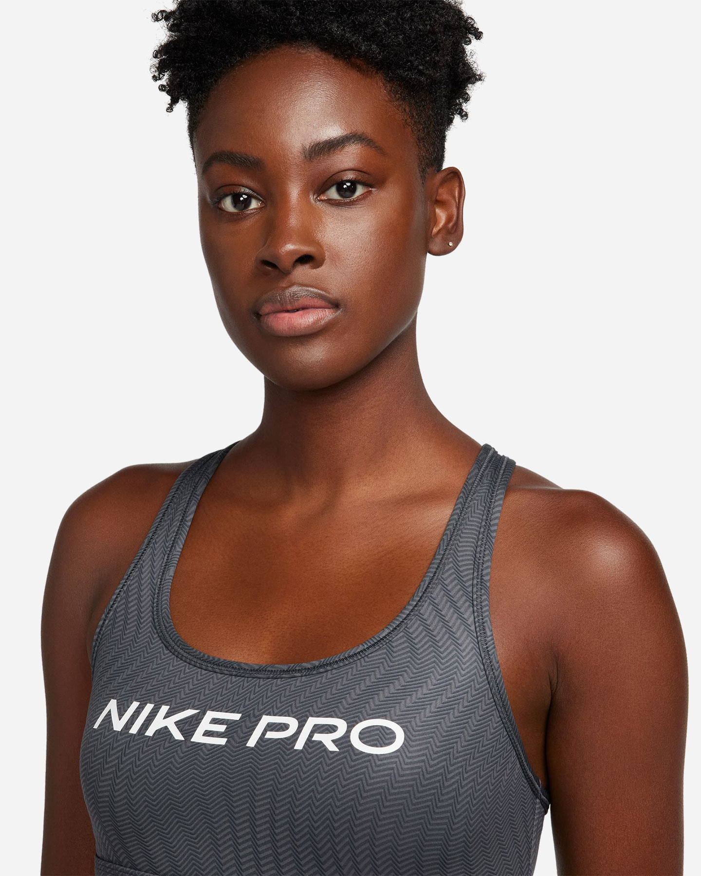 Bra training NIKE PRO ALL OVER PRINTED W - Grigio - 3 | Cisalfa Sport