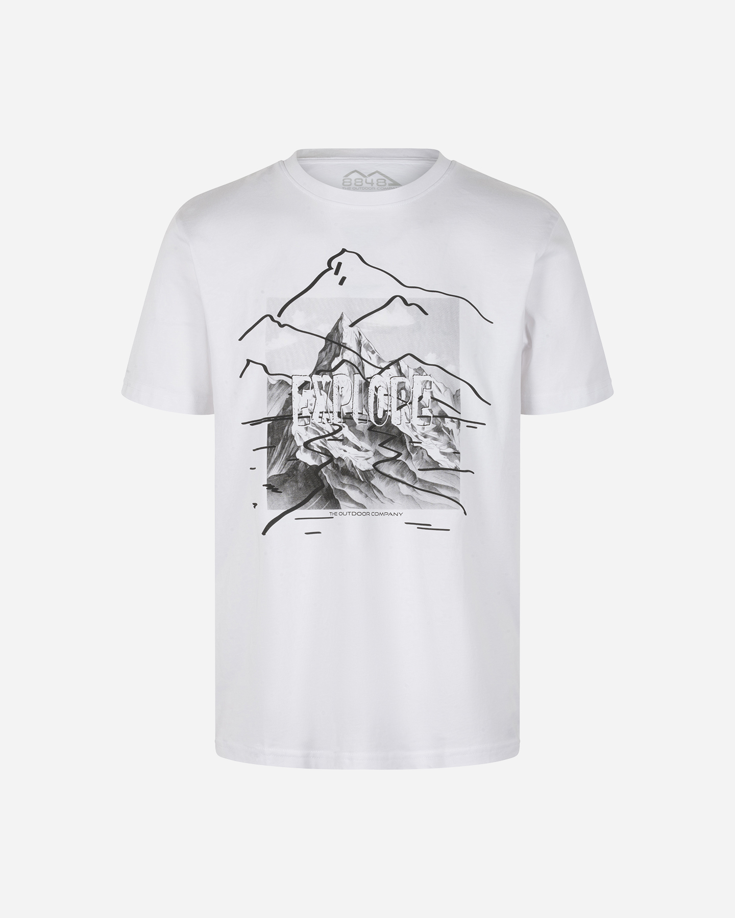 T-shirt 8848 MOUNTAIN HIKE M - Bianco - 0 | Cisalfa Sport
