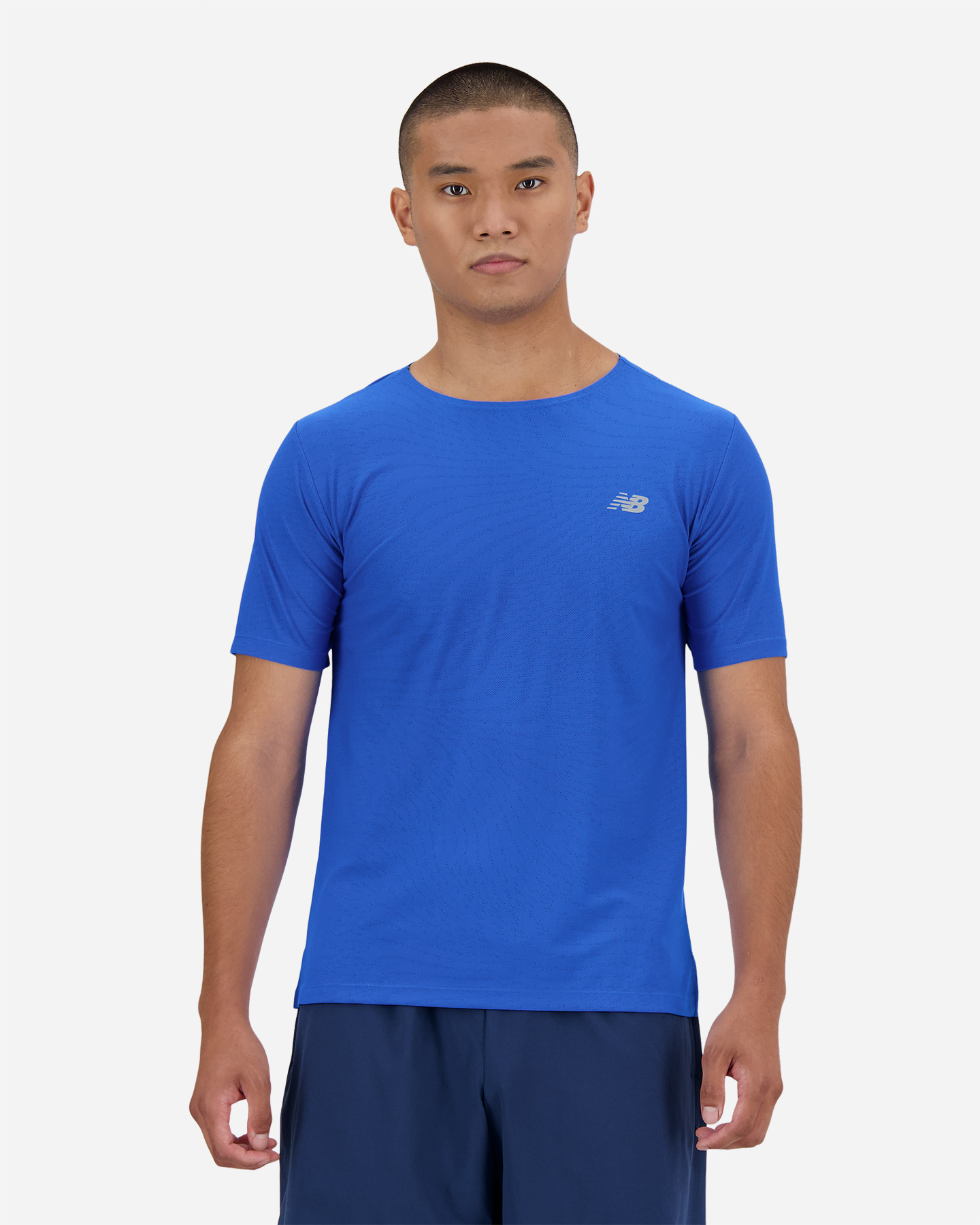 T-shirt running NEW BALANCE ATHLETICS M - Blu - 0 | Cisalfa Sport