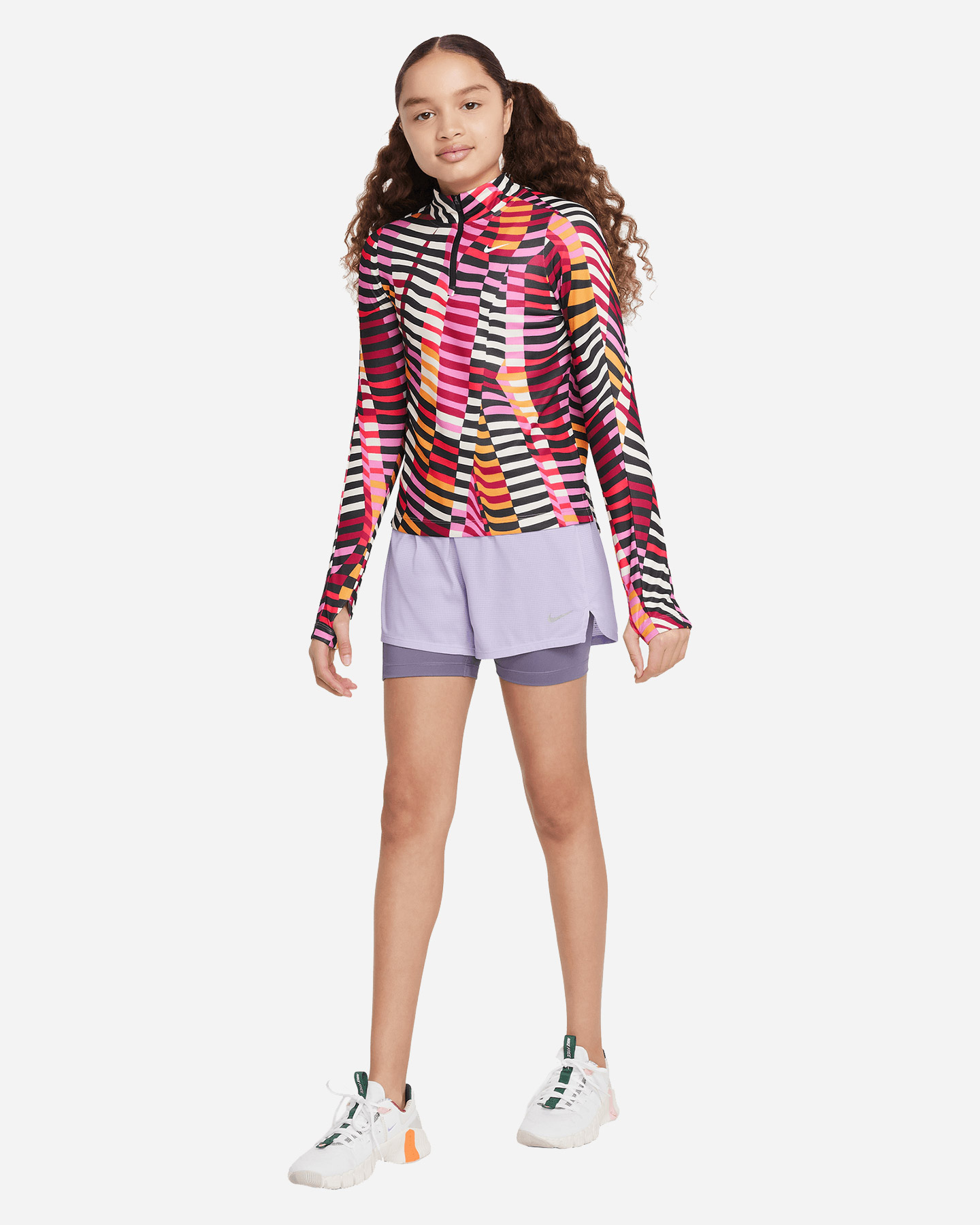 Pantaloncini NIKE DRI FIT MULTI TECK JR - Viola - 5 | Cisalfa Sport